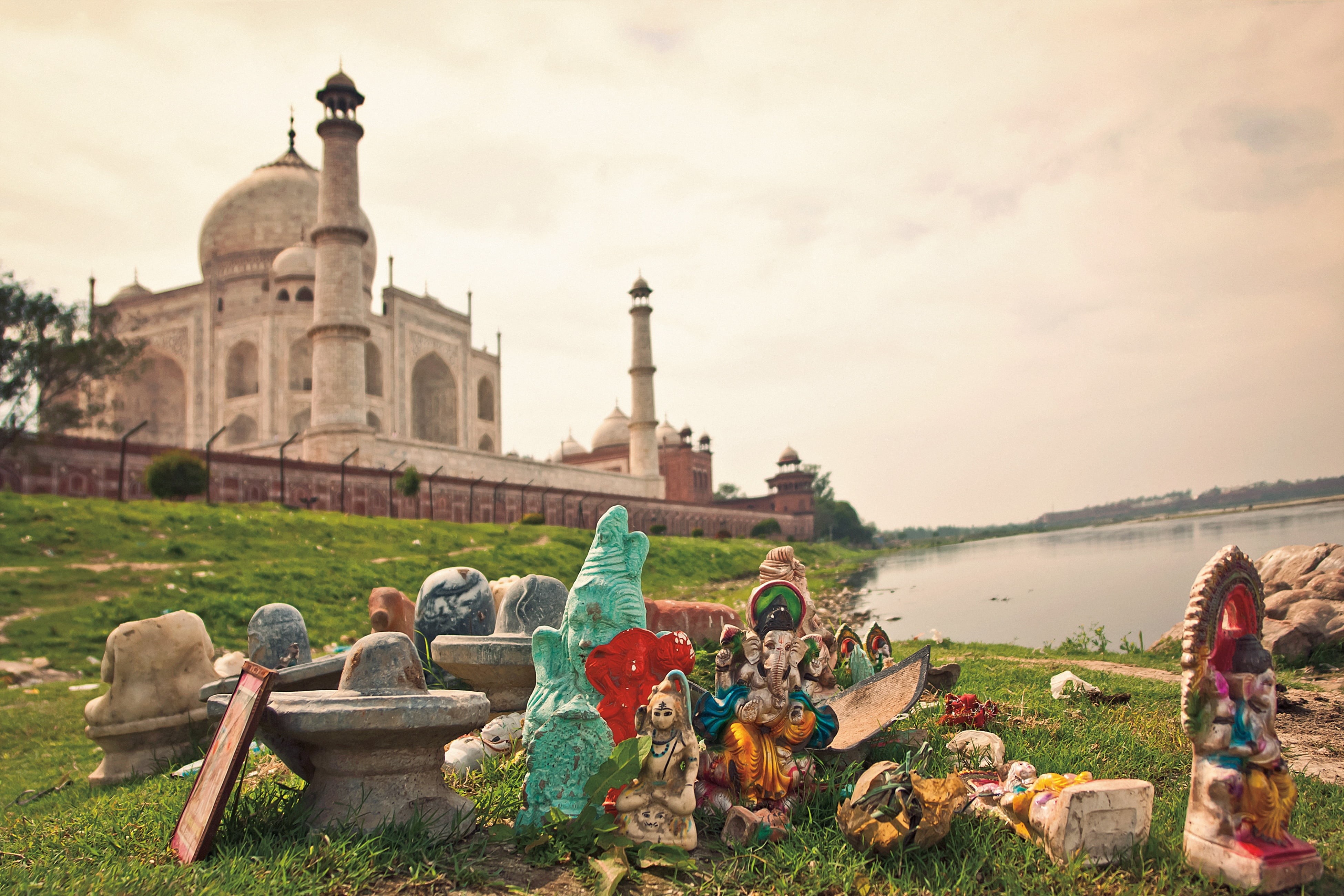 backstage, travel destinations, landmark, architecture, symbol, history, religious, religion, building exterior, riverside, mahal, old, background, water, HD Wallpaper