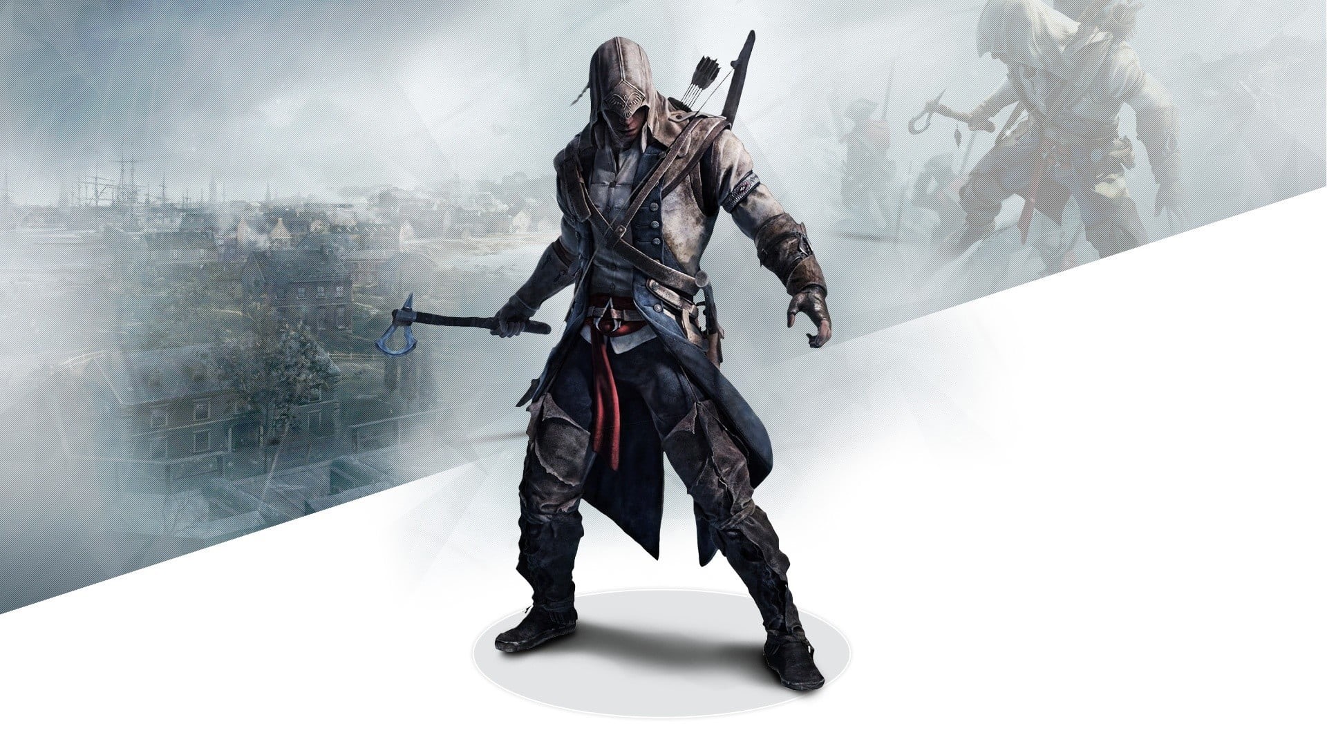 poster, creativity, clothing, arts culture and entertainment, assasin, representation, black color, costume, men, Assassins Creed, people, human representation, HD Wallpaper