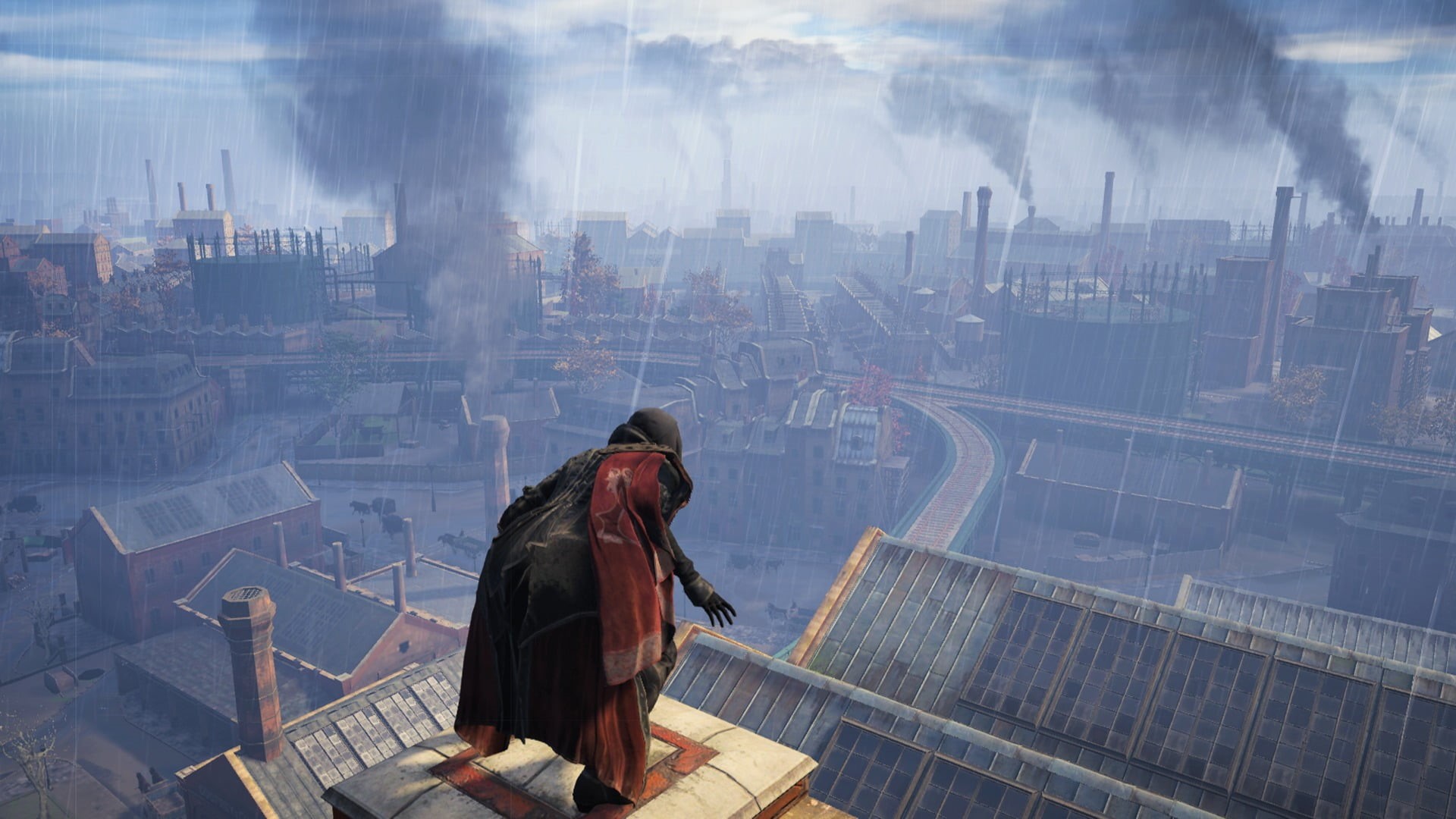 built structure, one person, lifestyles, building, Assasins Creed Syndicate, city, nature, adult, sitting, dress, 1080P, Evie Frye, video games, real people, HD Wallpaper