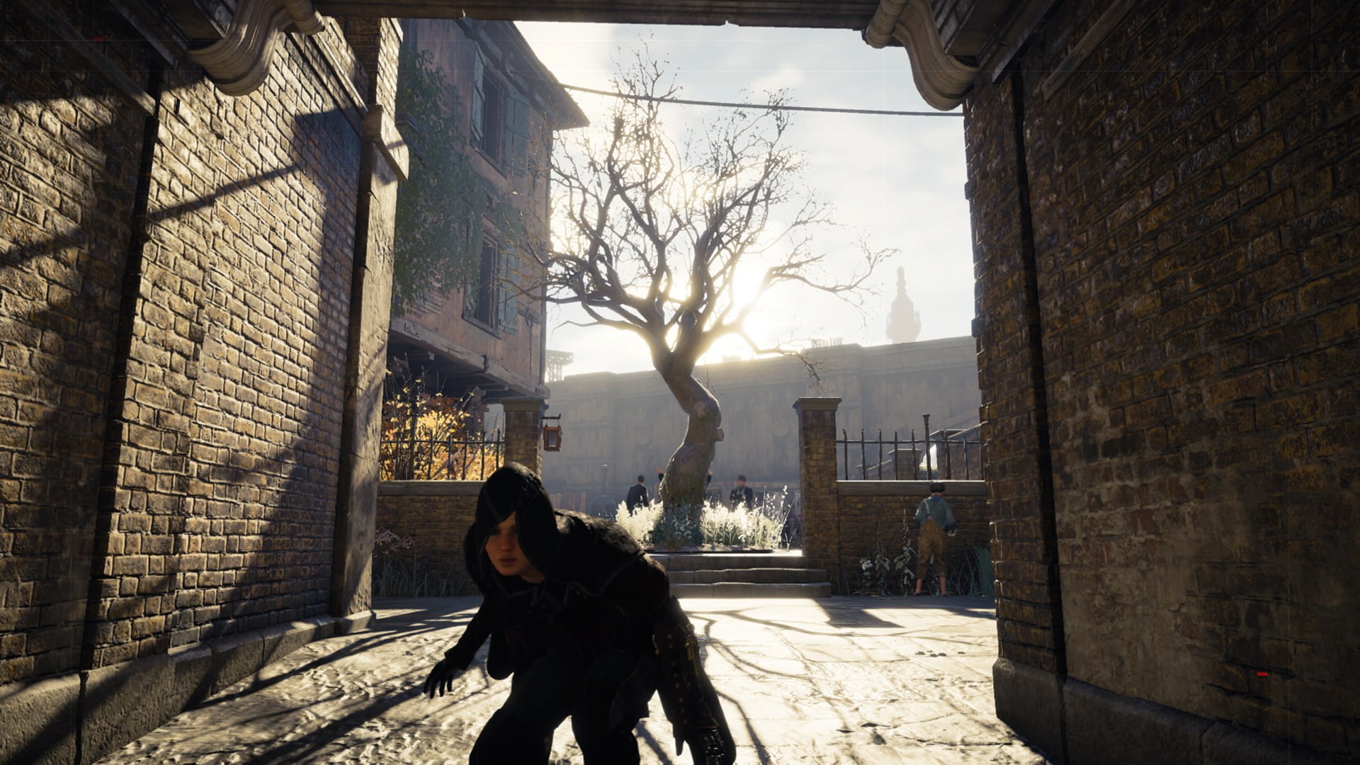 1080P, standing, architecture, leisure activity, Assasins Creed Syndicate, real people, one person, women, street, lifestyles, tree, warm clothing, Evie Frye, HD Wallpaper