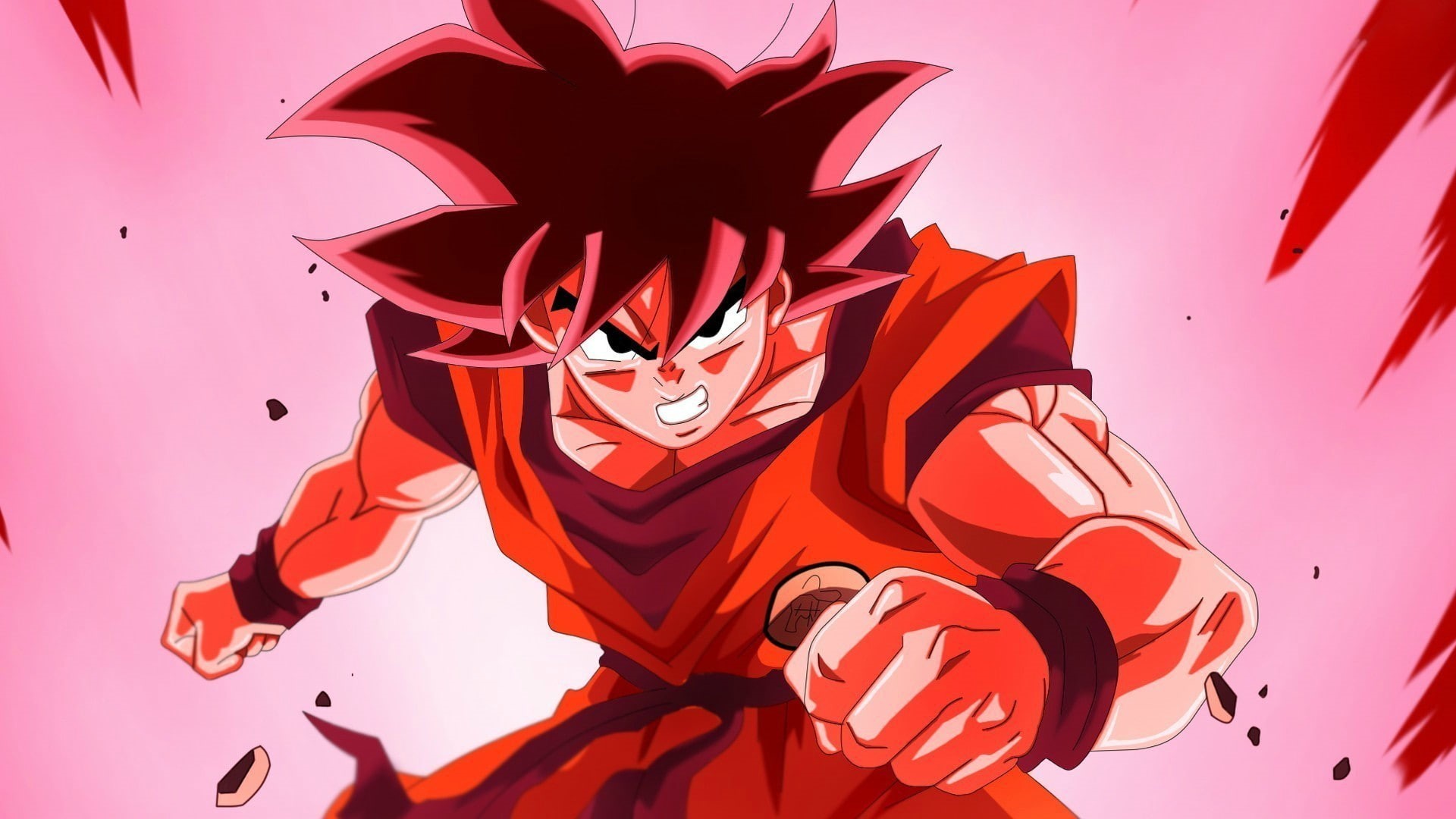 Son Goku, 1080P, Dragon Ball Z, Kaio-ken, HD Wallpaper