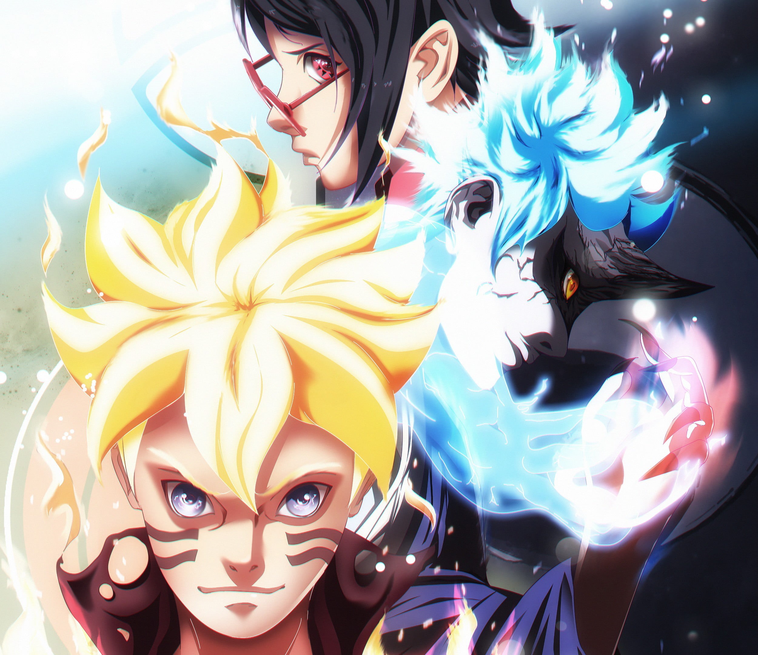 pattern, carnival, creativity, indoors, shinobi, Naruto, ninja, representation, variation, Boruto Naruto the Next Generations, human representation, multi colored, HD Wallpaper