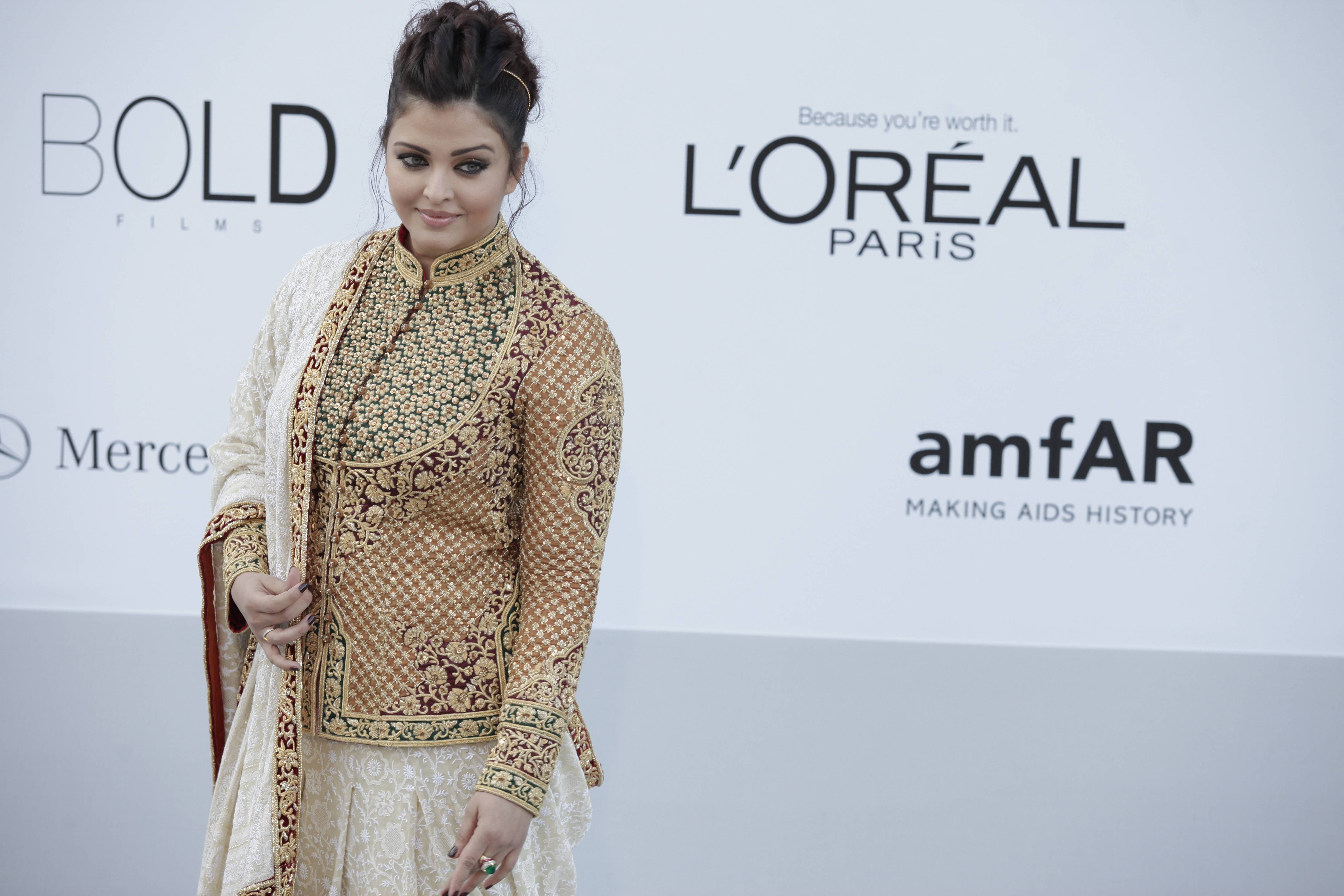 aishwarya, front view, adult, three quarter length, rai, clothing, females, beauty, western script, latest, women, hairstyle, one person, indoors, warm clothing, HD Wallpaper