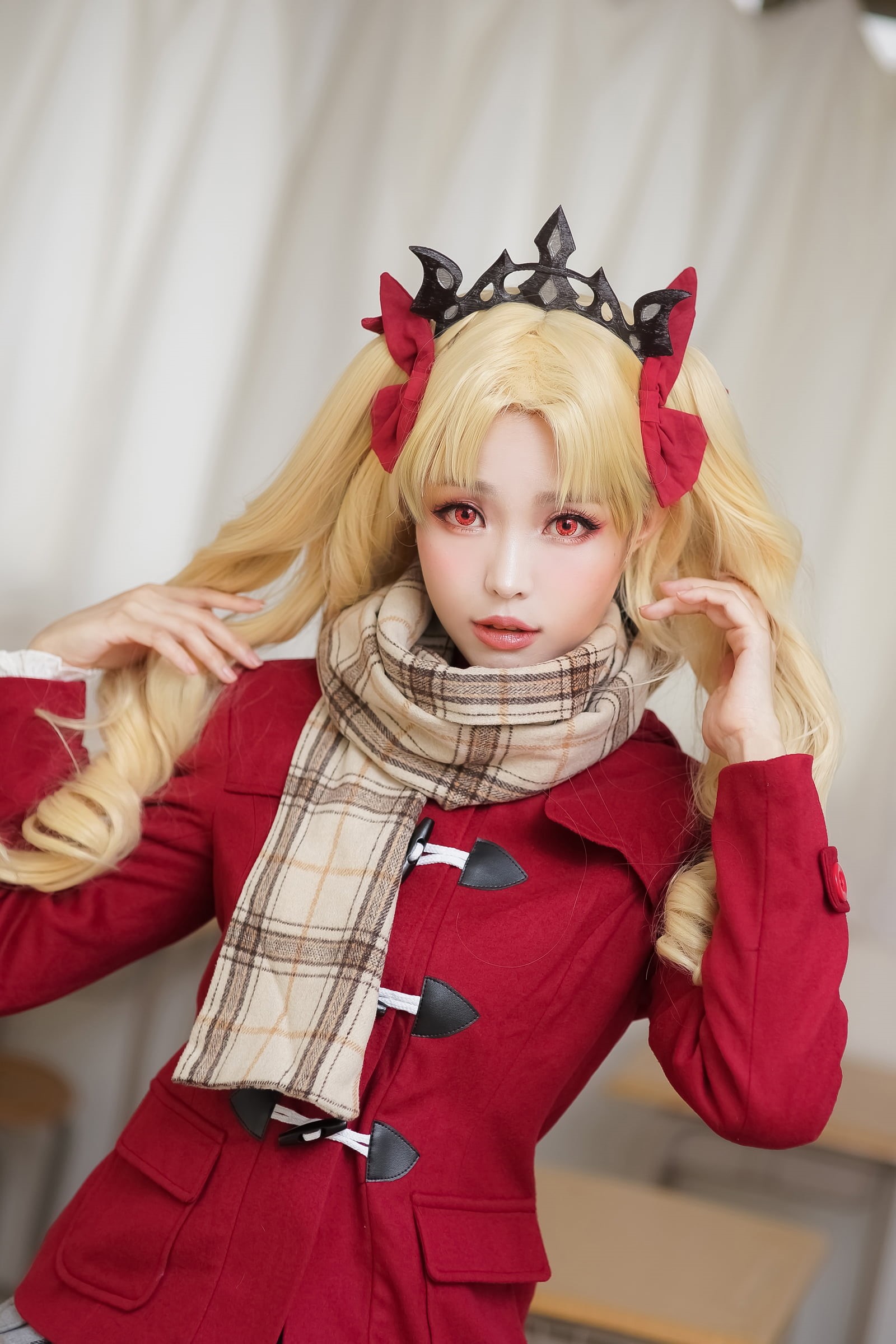 Ely, 1080P, women indoors, women, Ereshkigal (Fate/Grand Order), cosplay, Fate Series, Fate/Grand Order, Asian, Phone HD Wallpaper
