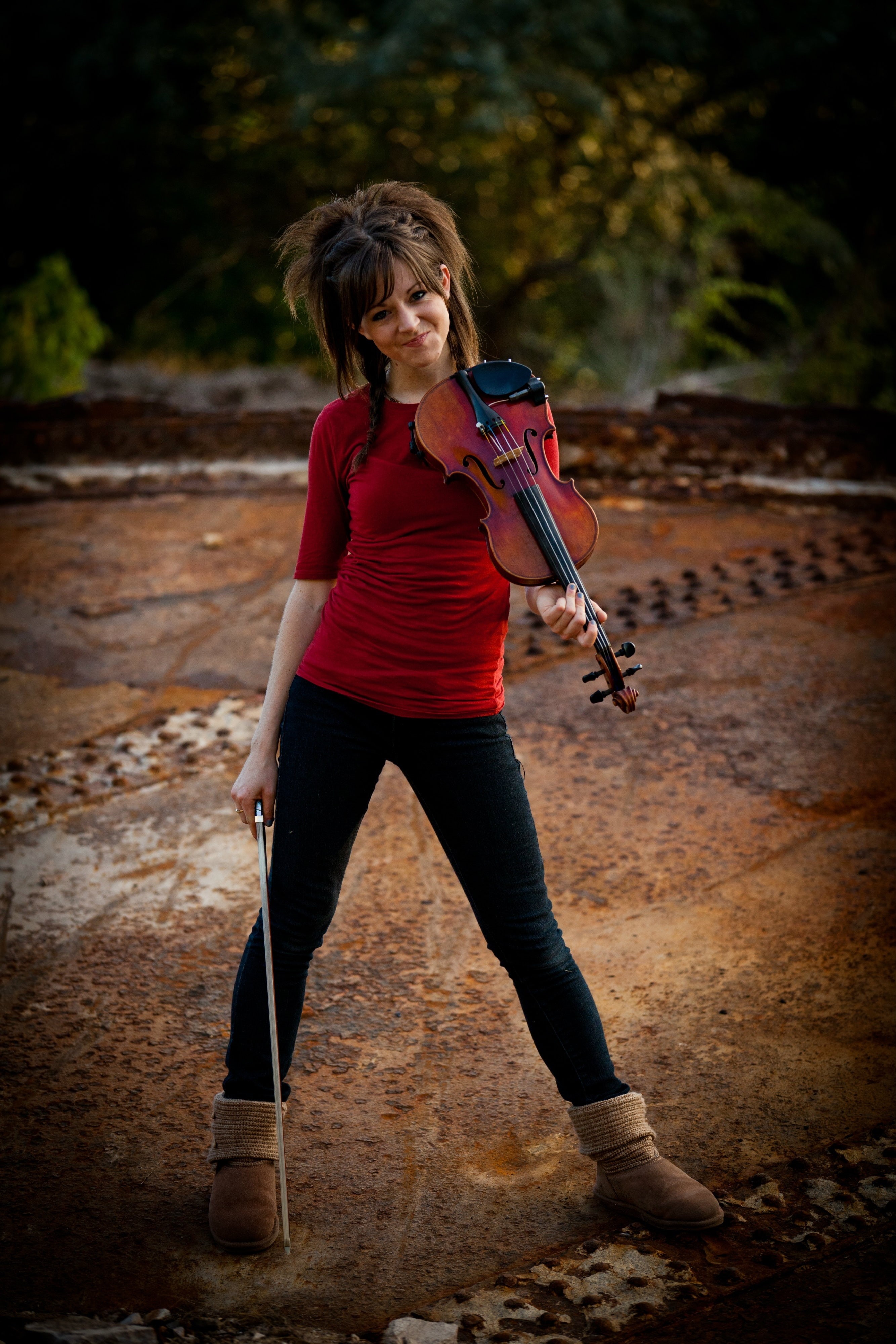 lindsey, 4K, art, x, Lindsey Stirling, people, violinist, hd, stirling, Phone HD Wallpaper