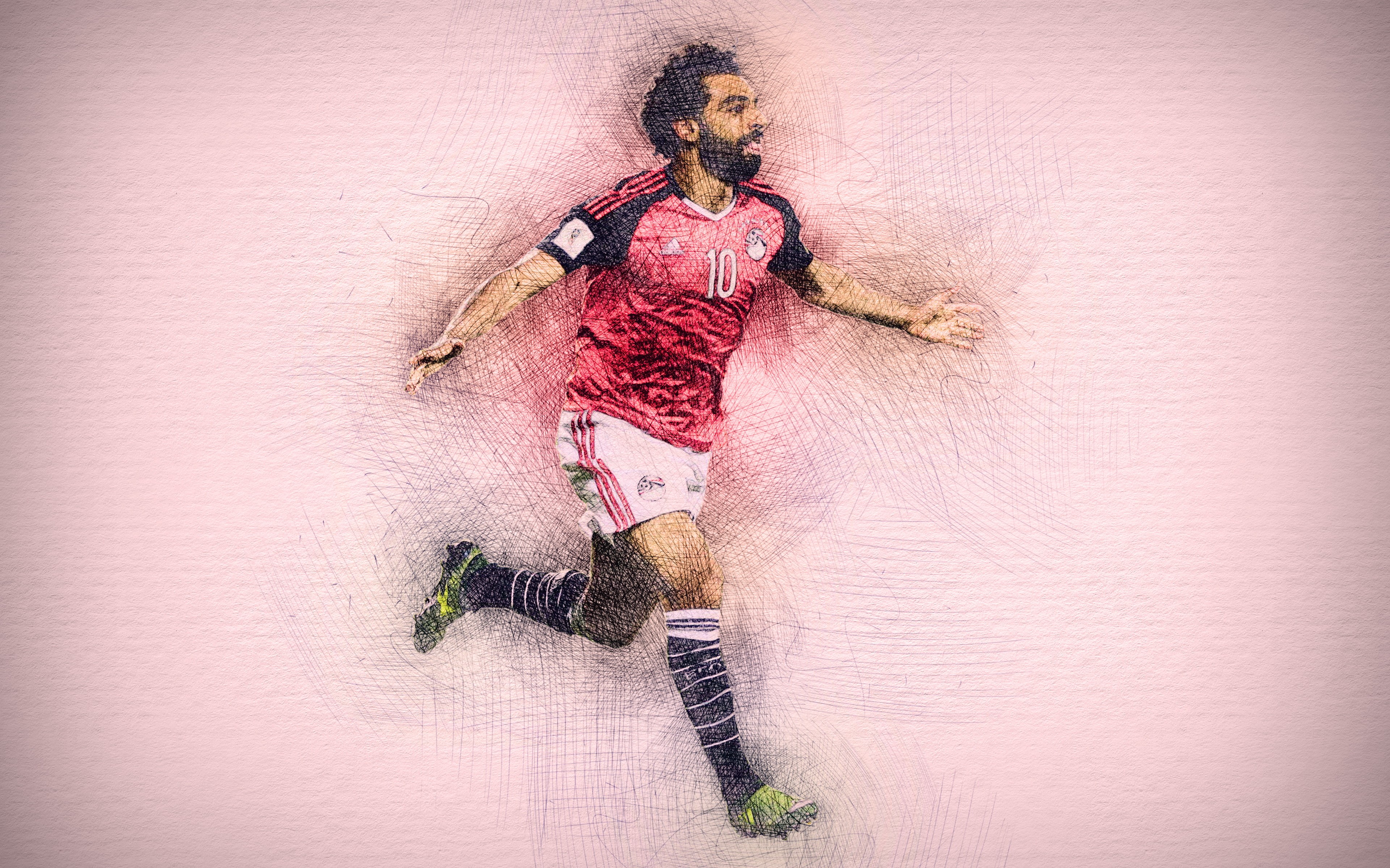 Mohamed Salah, Soccer, Egyptian, 4K, HD Wallpaper
