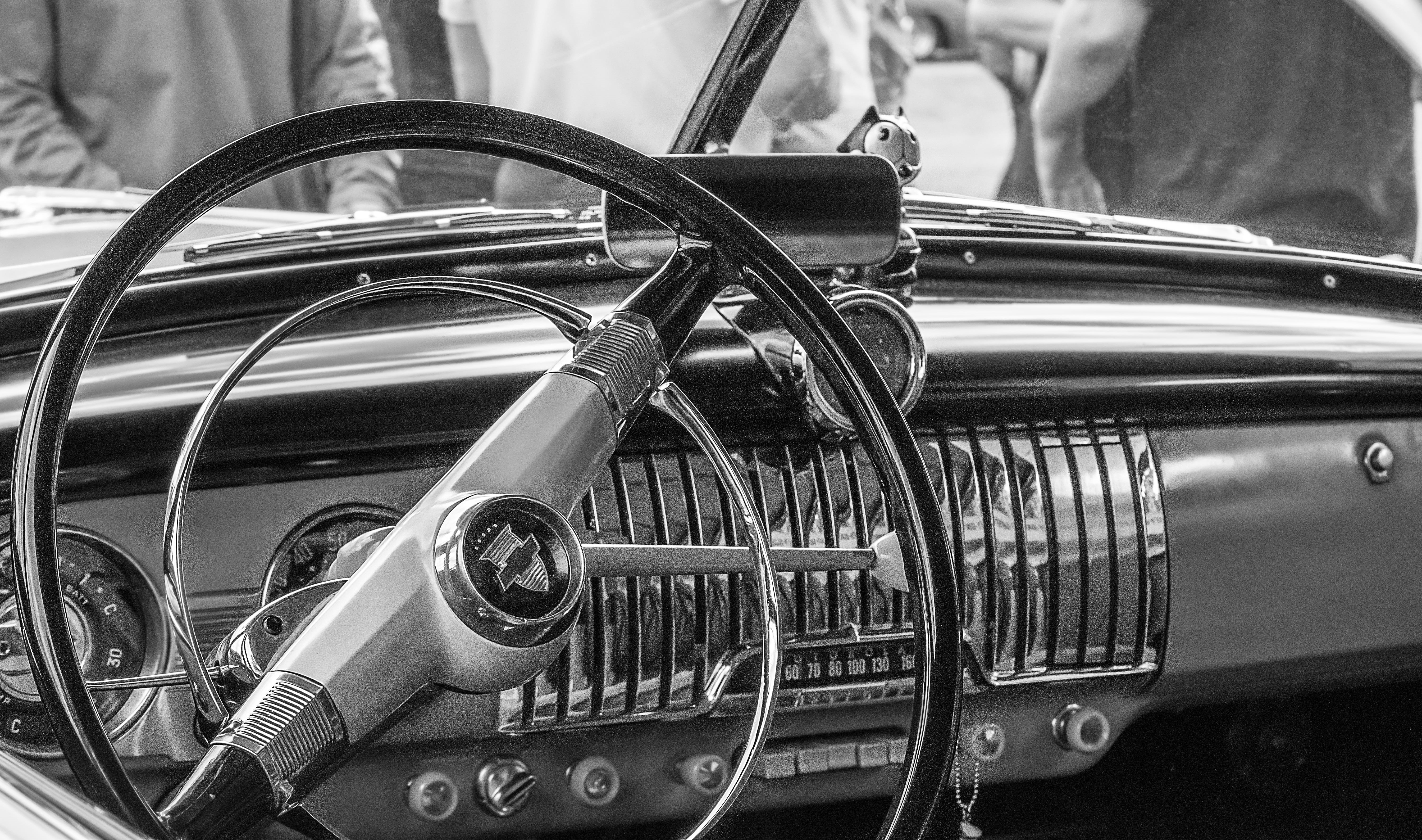 Motor Show, transportation, shiny, mode of Transport, luxury, antique, steering wheel, silver colored, retro Styled, Old, mode of transportation, collectors Car, HD Wallpaper