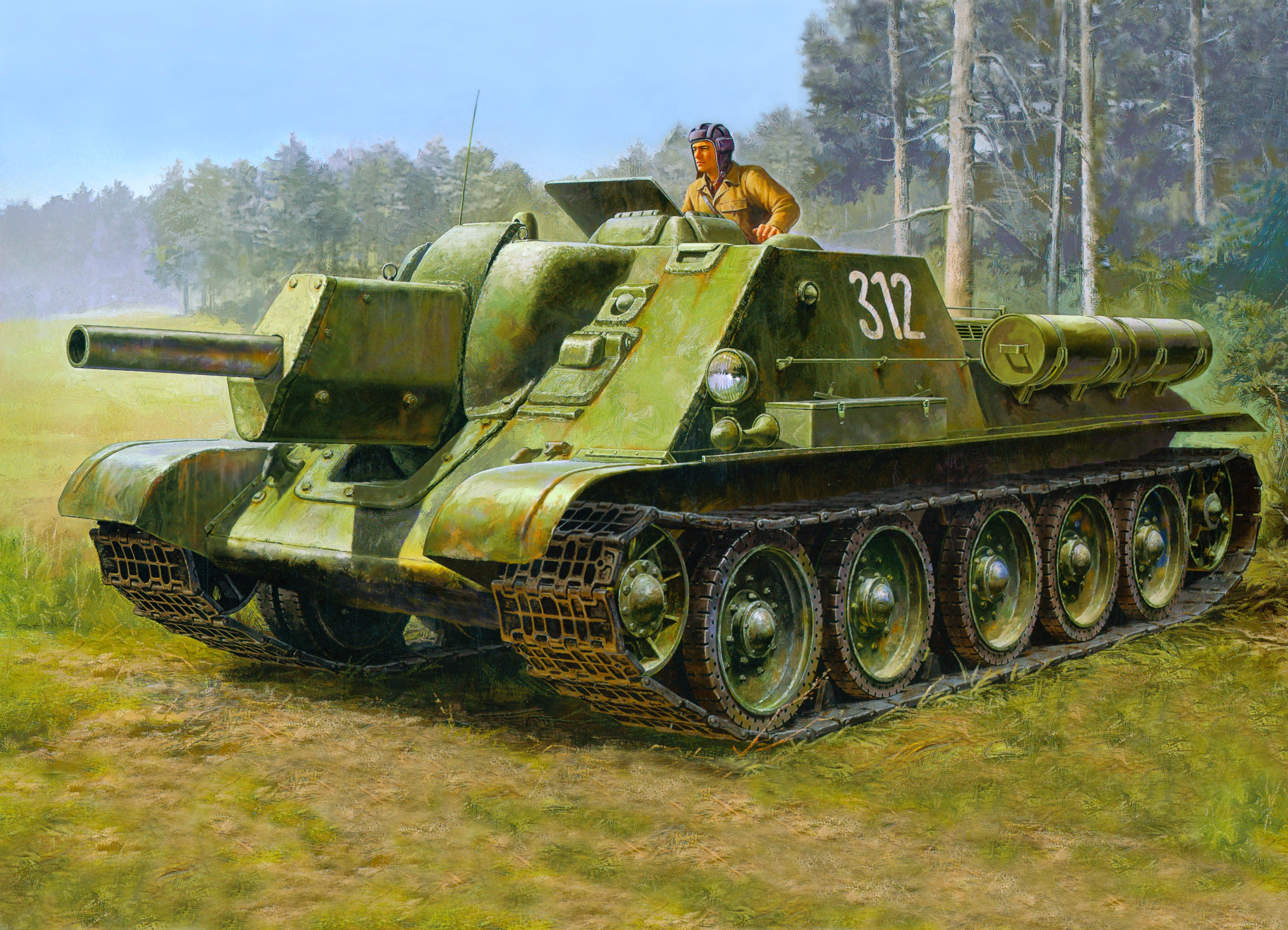 armed forces, one person, occupation, field, protection, safety, mode of transportation, USSR, tree, land vehicle, real people, tank, the second world, HD Wallpaper