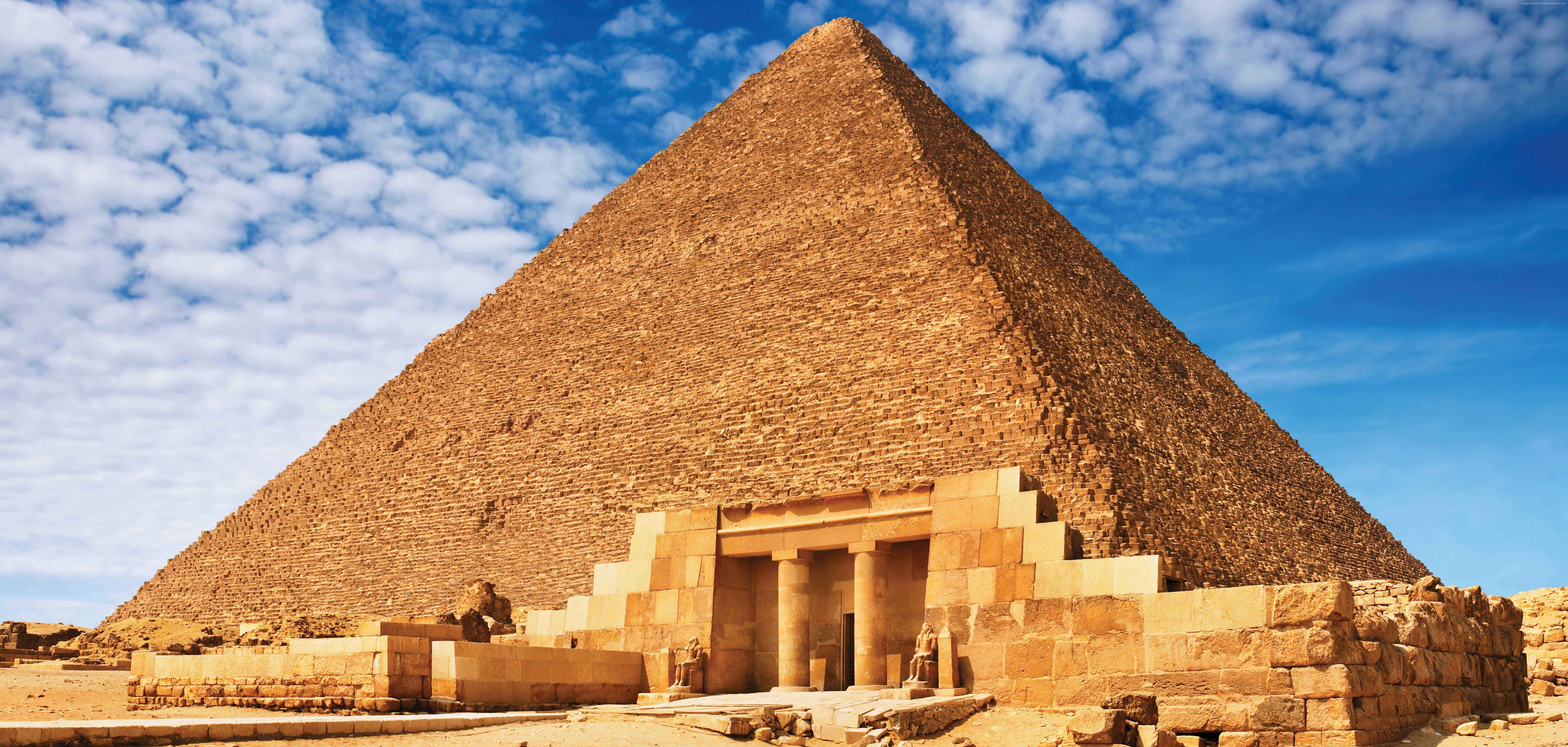 8k, 8K, pyramid, Egypt, HD Wallpaper
