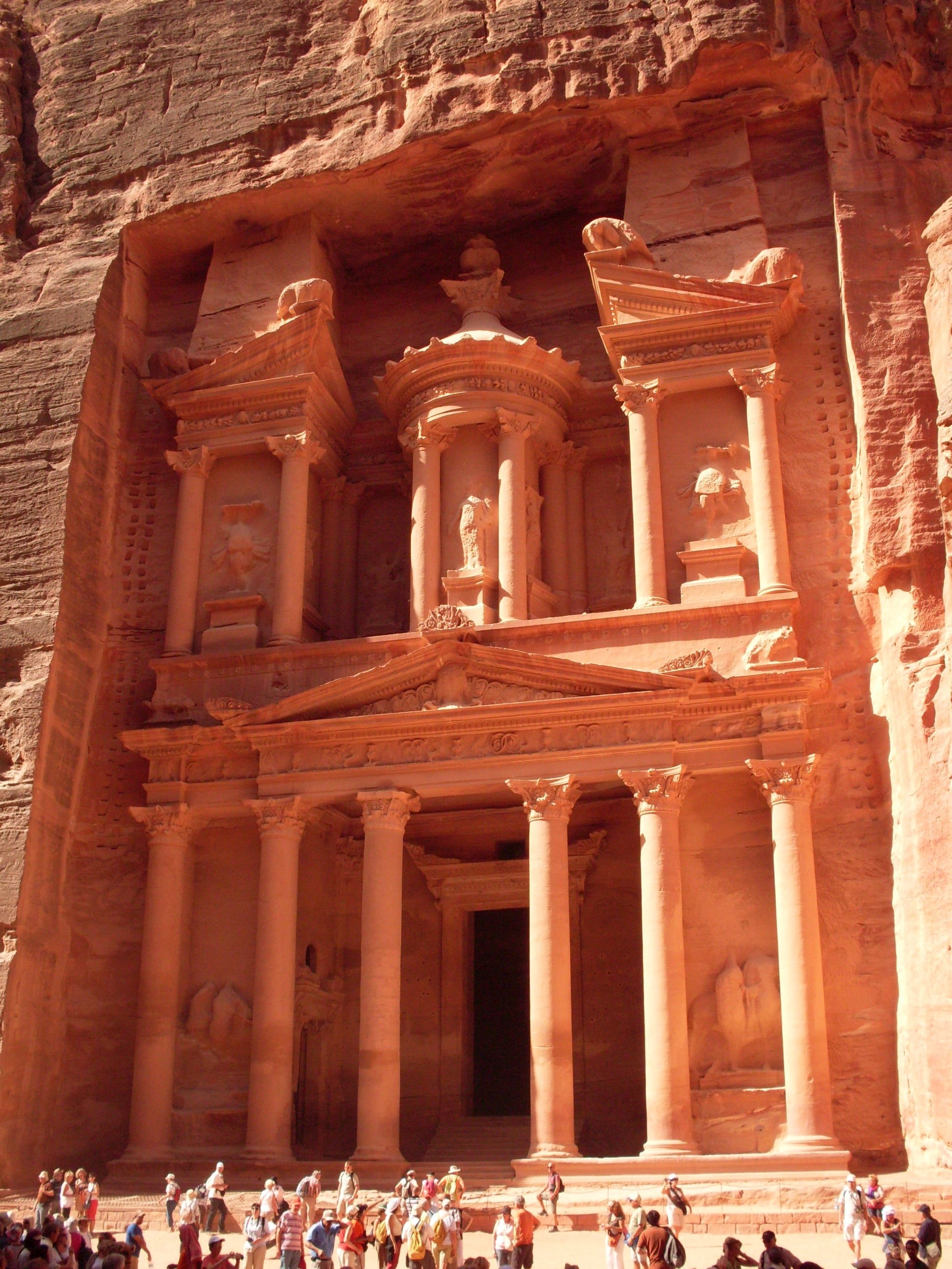 ancient civilization, ancient history, architecture, desert, day, travel destinations, history, place of worship, old, archaeology, low angle view, jordan, Phone HD Wallpaper