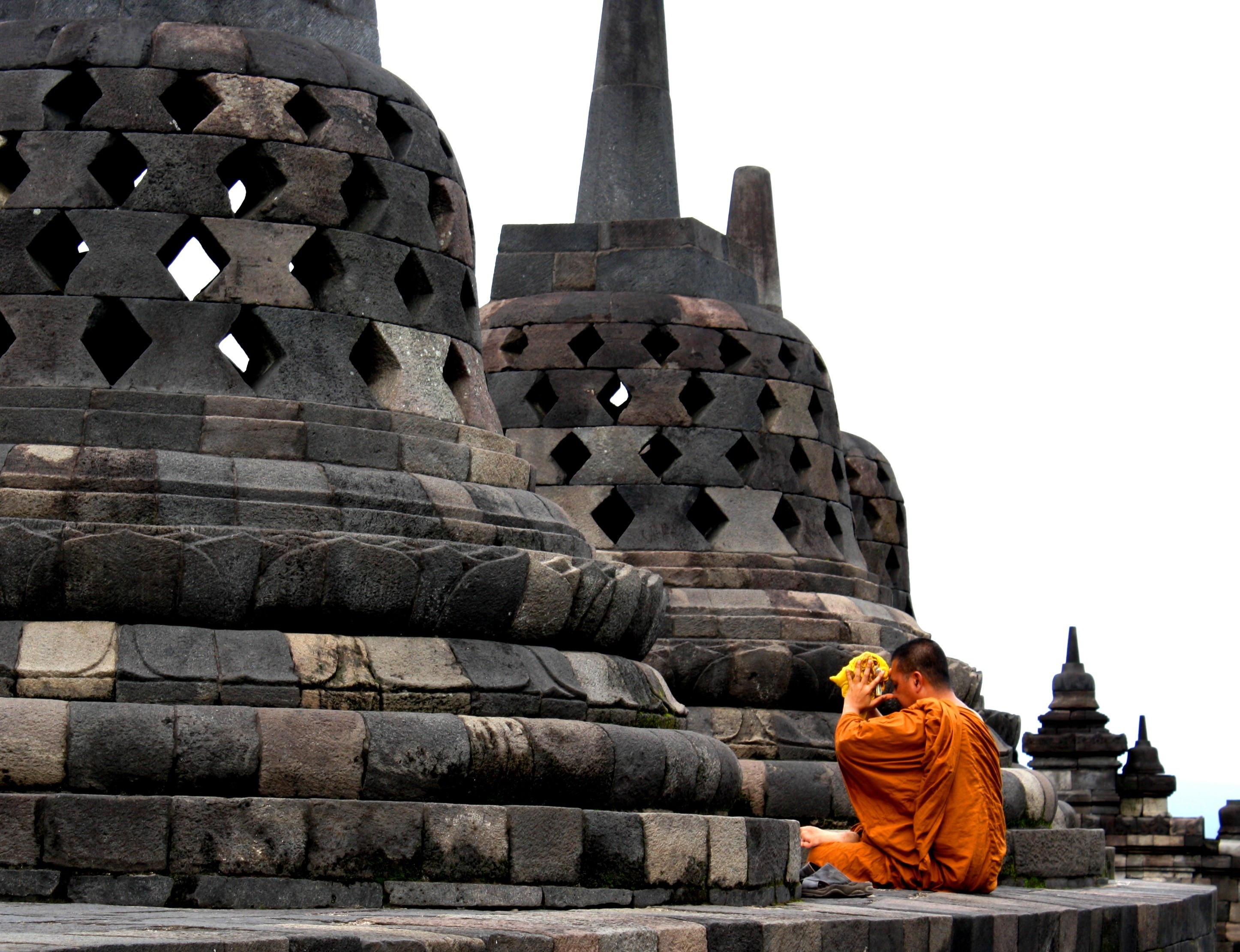 buddhist temple, java, stone foundation, famous Place, budha, cultures, spirituality, stupa, magelang, temple, historical, architecture, pagoda, old buildings, HD Wallpaper