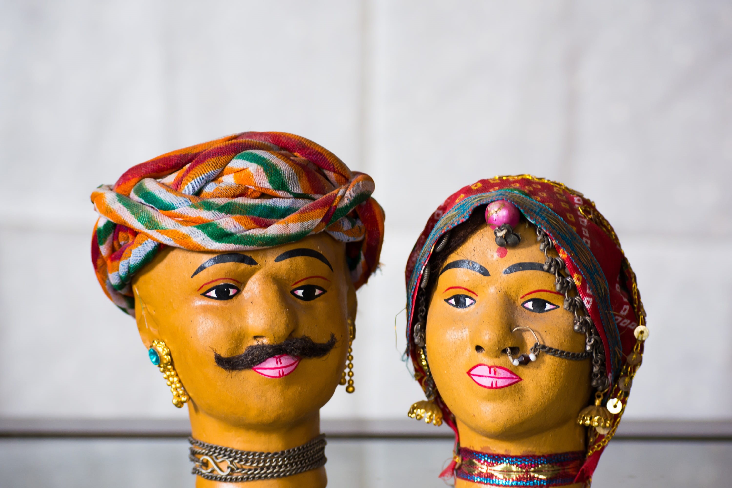 multi colored, 2K, traditional, art and craft, close-up, craft, toy, doll, figurine, rajasthan, tradition, focus on foreground, india, representation, HD Wallpaper