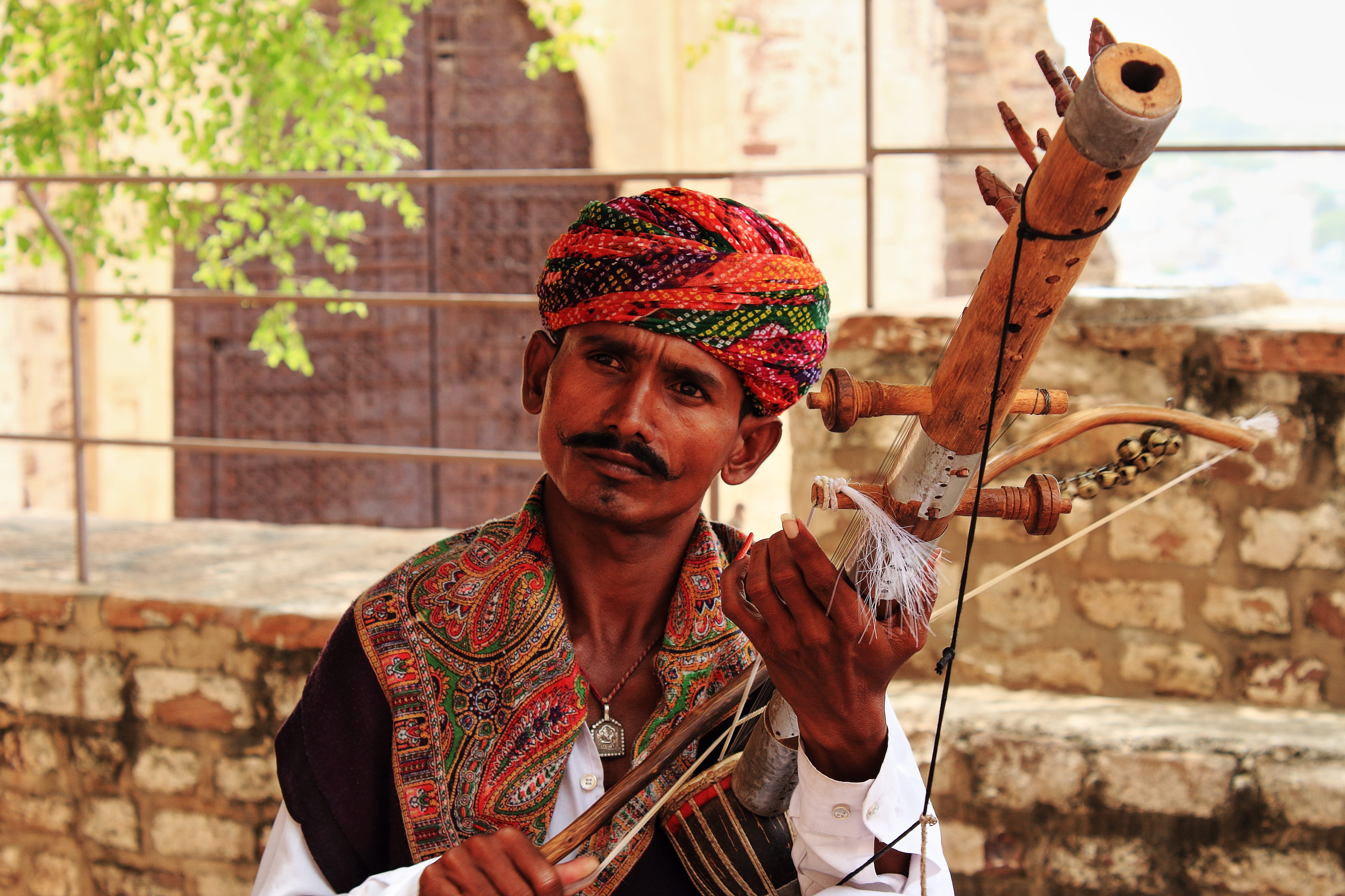 real people, arts culture and entertainment, waist up, india, clothing, mehrangarh fort, outdoors, traditioanl, traditional clothing, jodhpur, 5K, front view, HD Wallpaper