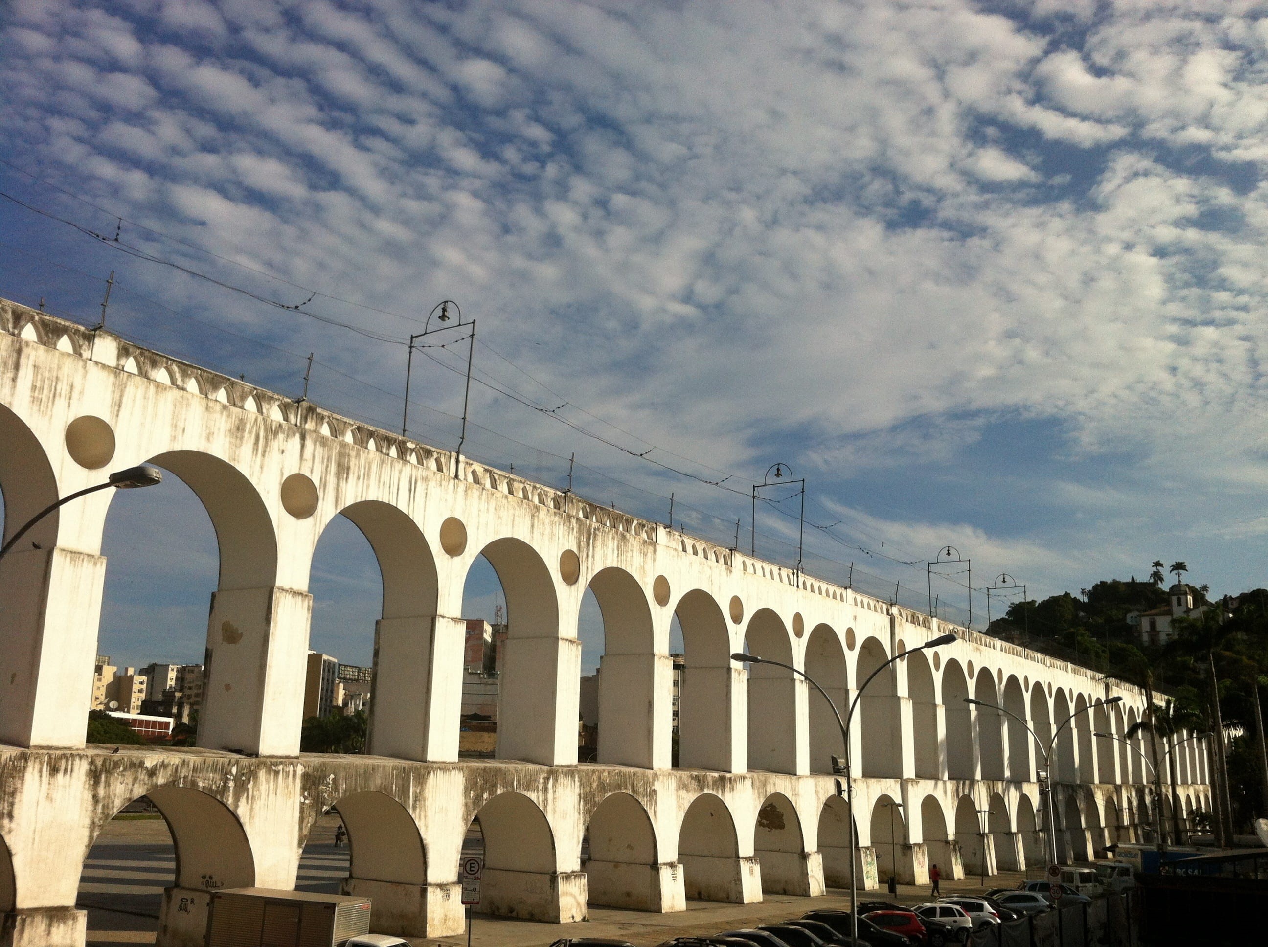 urban, building exterior, travel, connection, santa teresa, transportation, bridge - man made structure, painted, arched, no people, 2K, low angle view, HD Wallpaper