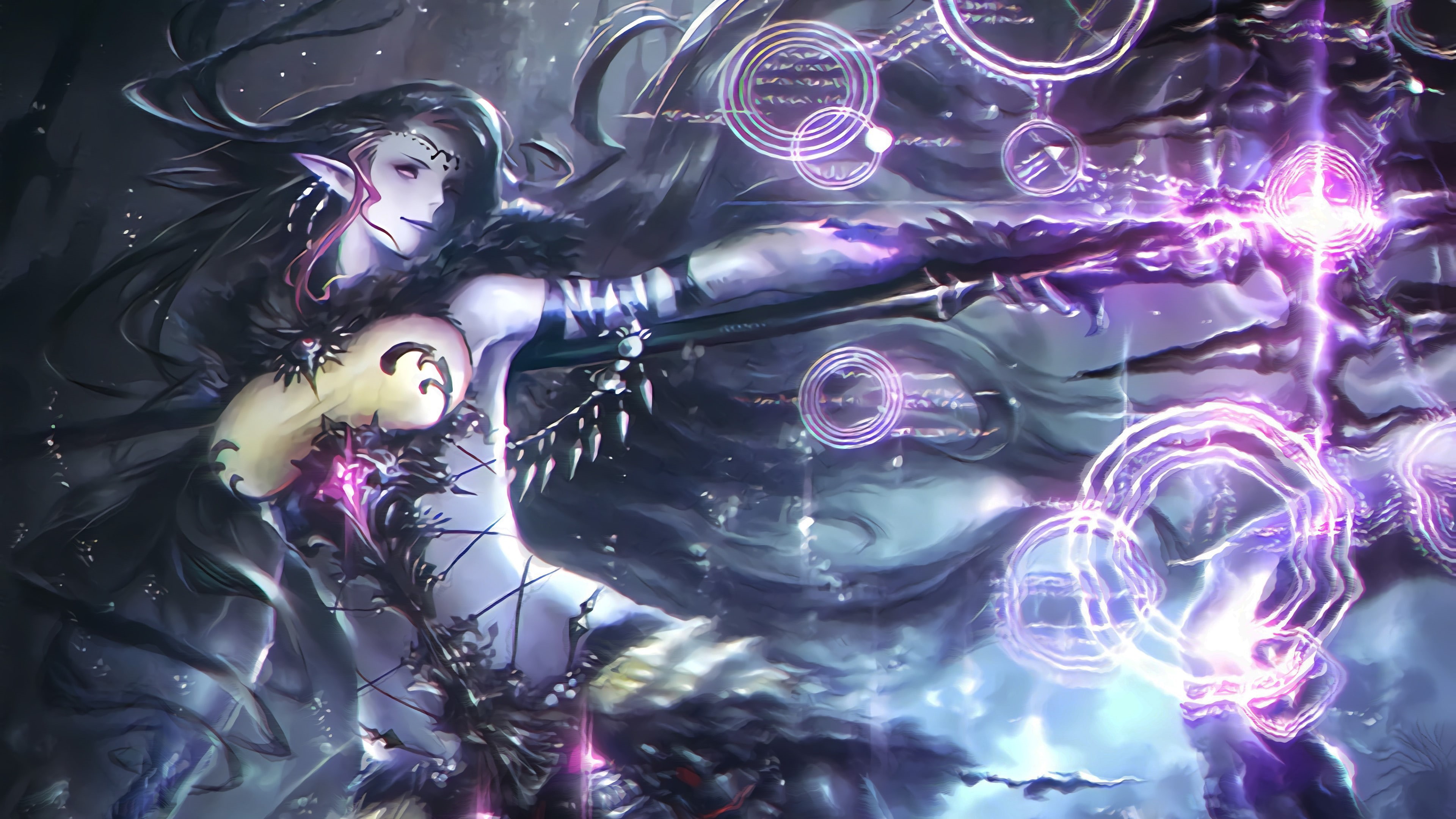 anime, Shadowverse, Queen of the Dread Sea, 4K, HD Wallpaper