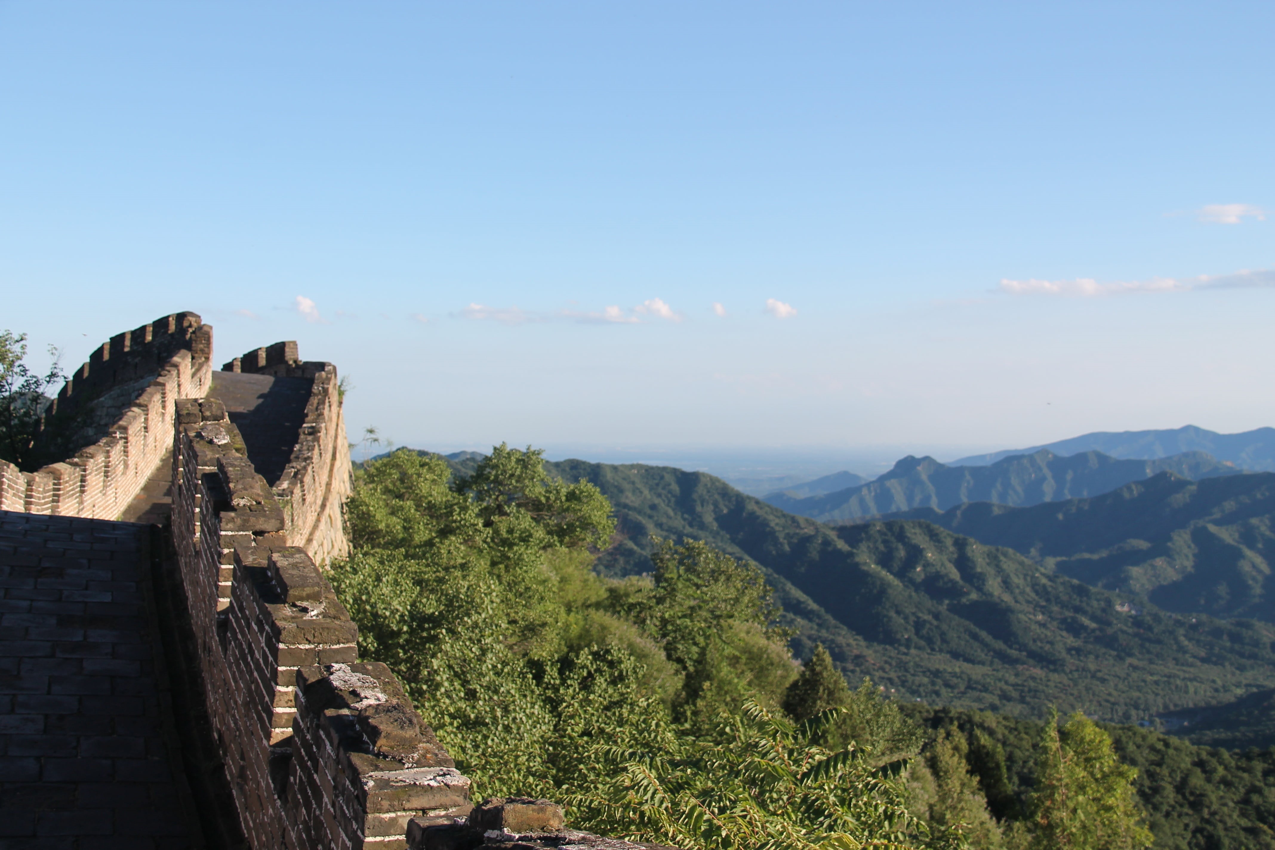 the past, tranquil scene, 4K, summer, if you are the one, travel, tranquility, the great wall at mutianyu, plant, mutianyu, beijing, tourism, china, cloud - sky, HD Wallpaper