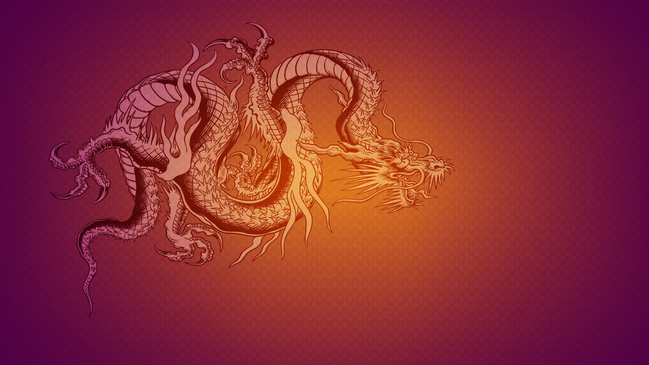 symbol, elegance, dragon, china - East Asia, chinese Culture, floral Pattern, sign, close-up, purple, pink background, creativity, indoors, studio shot, HD Wallpaper