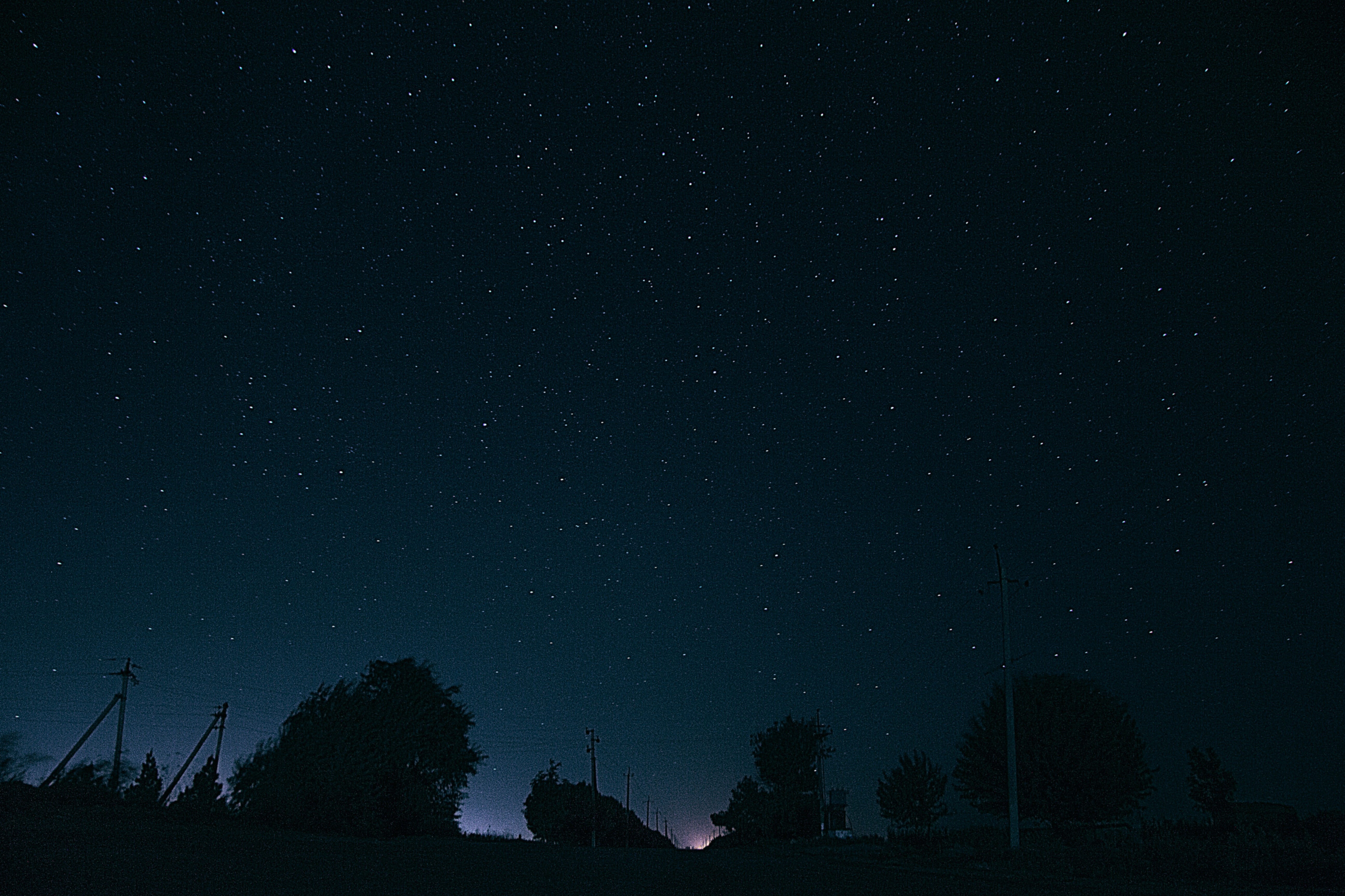 dark, beauty in nature, the way, 5K, lights, star - space, story, miracle, scenics - nature, low angle view, sky, idyllic, galaxy, silhouette, no people, HD Wallpaper