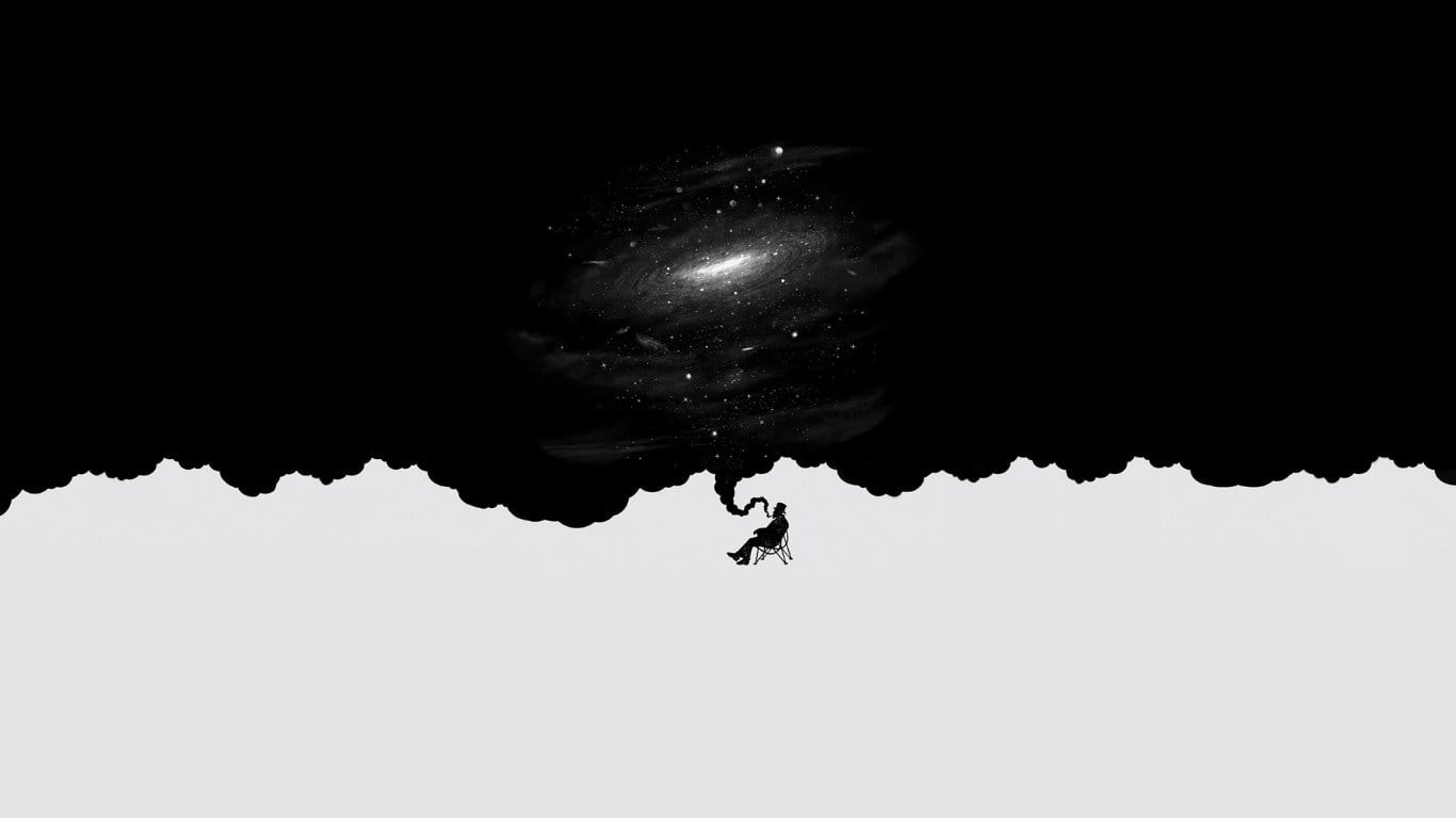 climbing, white, night, men, universe, unrecognizable person, silhouette, black, outdoors, cold temperature, sport, effort, sky, galaxy, one person, leisure activity, HD Wallpaper