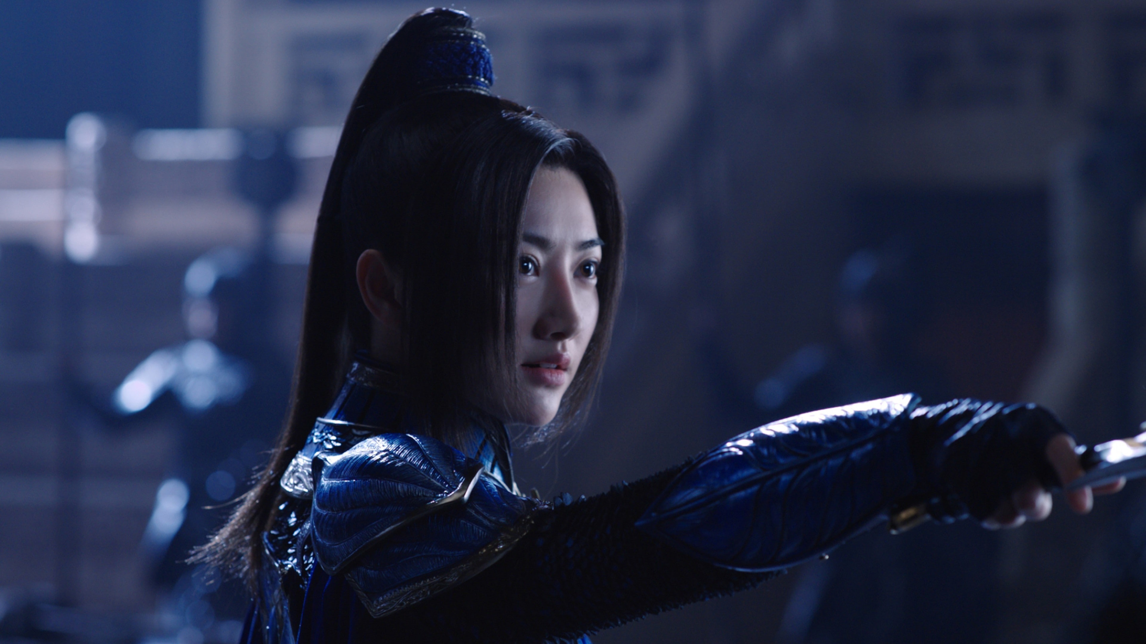 blue, Jing Tian, top, woman, sleeved, 4K, wearing, best movies, The Great Wall, close, photo, long, HD Wallpaper