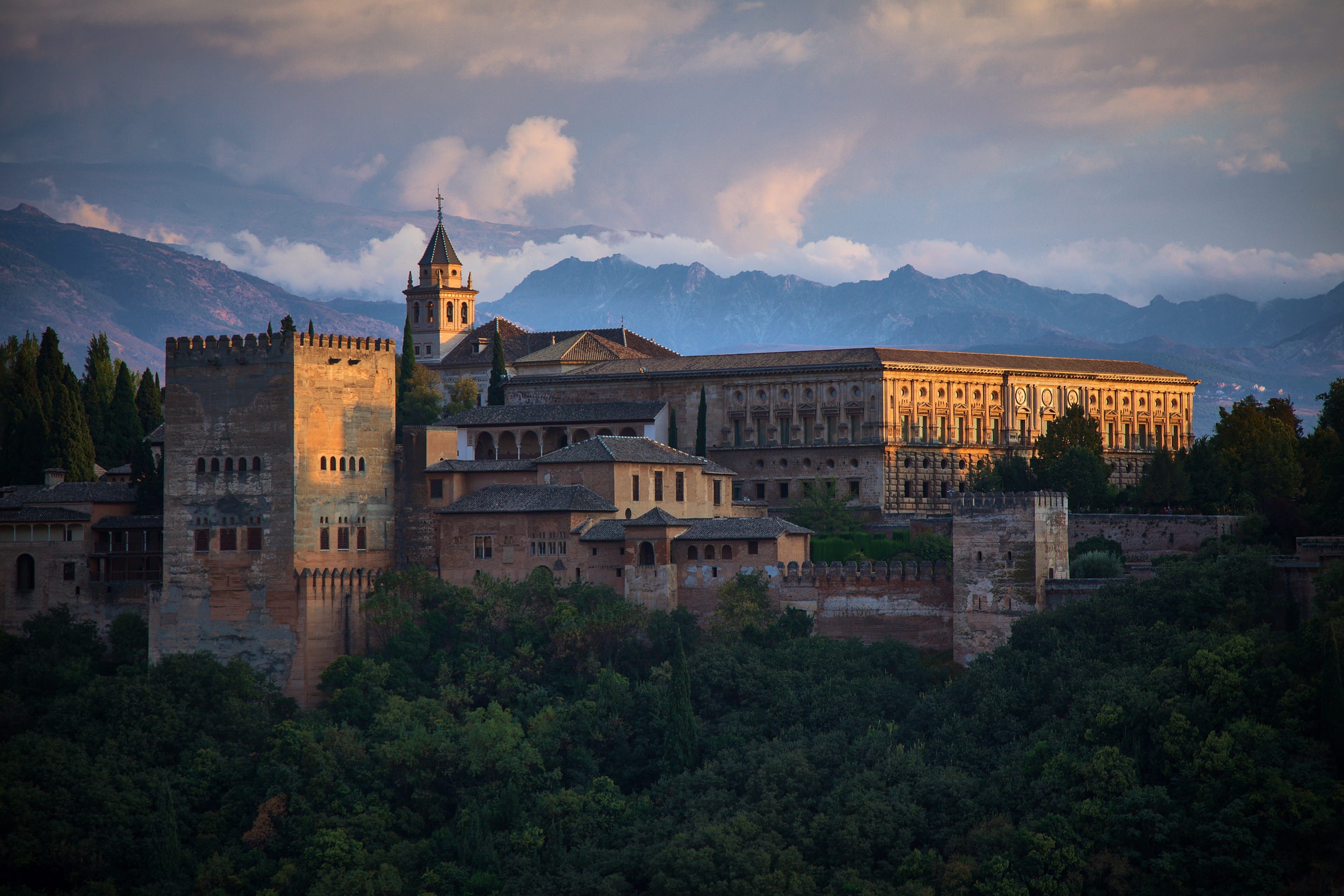 muslim, wonder, moorish, nature, cloud - sky, religion, beauty in nature, point, city, travel destinations, poi, tourism, outdoors, andalucia, spain, granada, HD Wallpaper