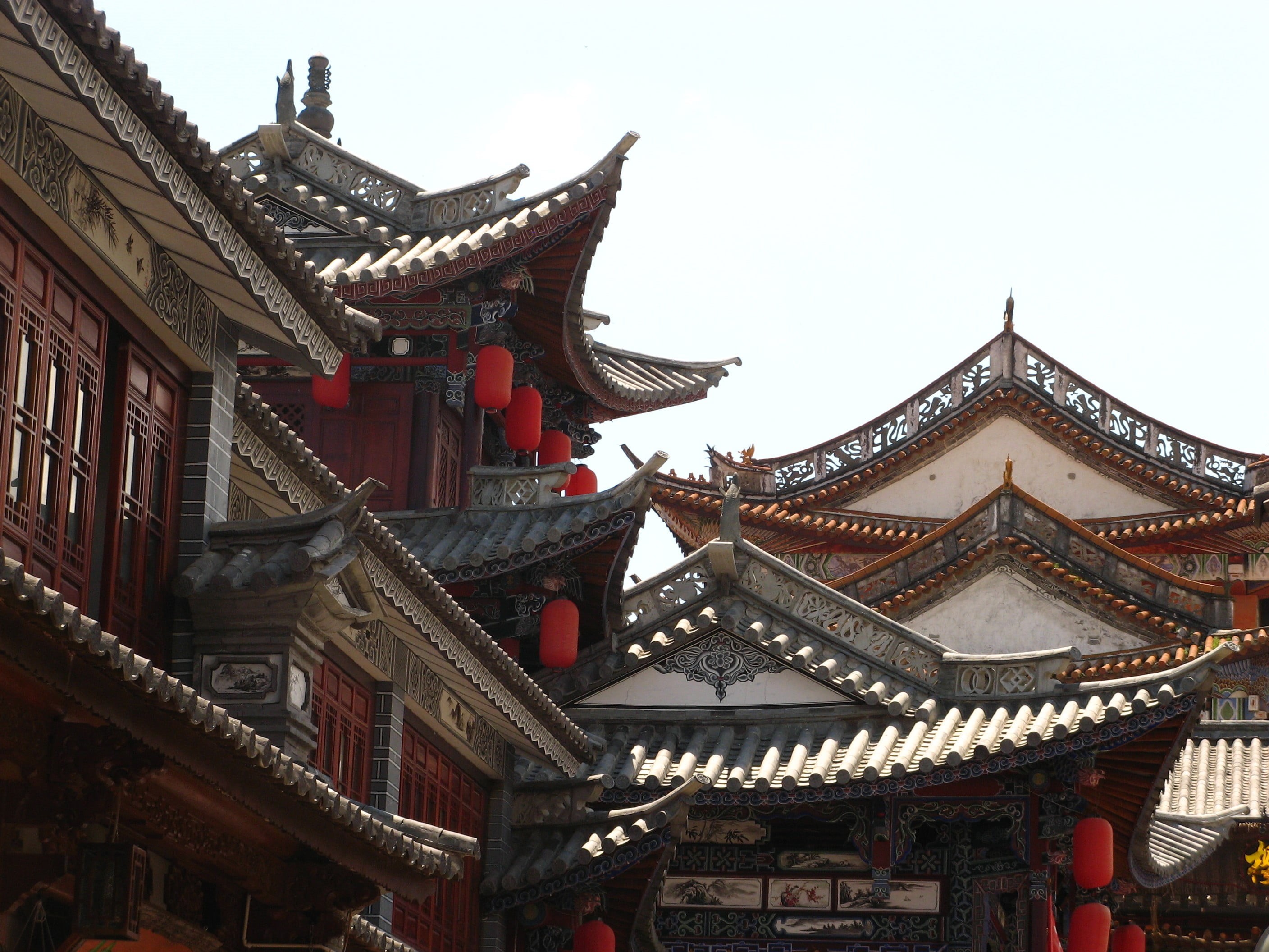 day, religion, architecture, brown, ancient, buildings, belief, roof, low angle view, building, no people, red, spirituality, place of worship, ornate, HD Wallpaper