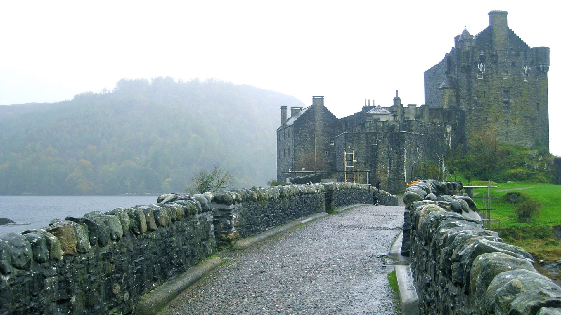 arquitectura, castillo, camino, escocia, 1080P, HD Wallpaper