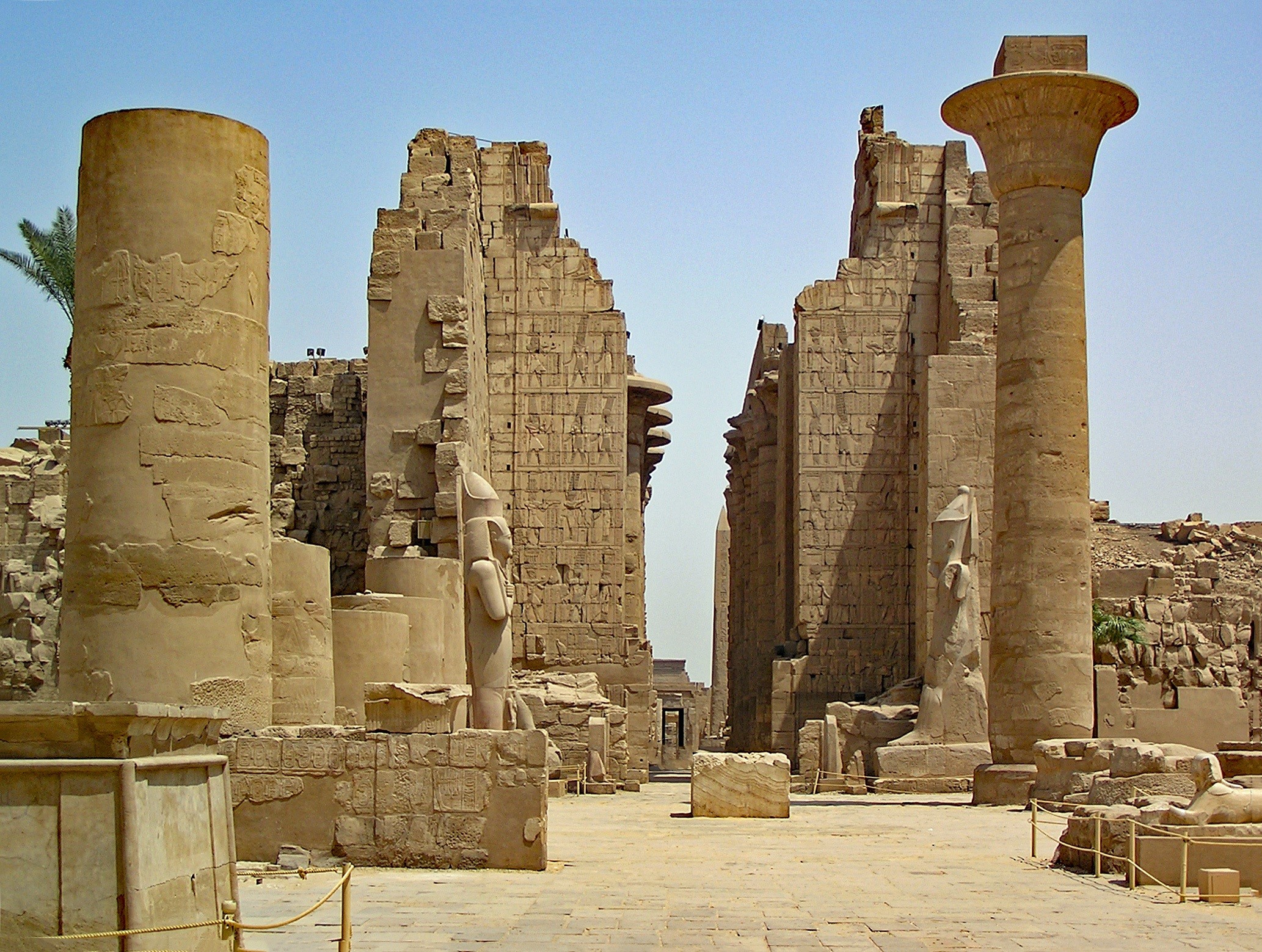 day, place of worship, built structure, art and craft, nature, history, africa, ancient, north africa, egypt, ancient civilization, world heritage, clear sky, HD Wallpaper