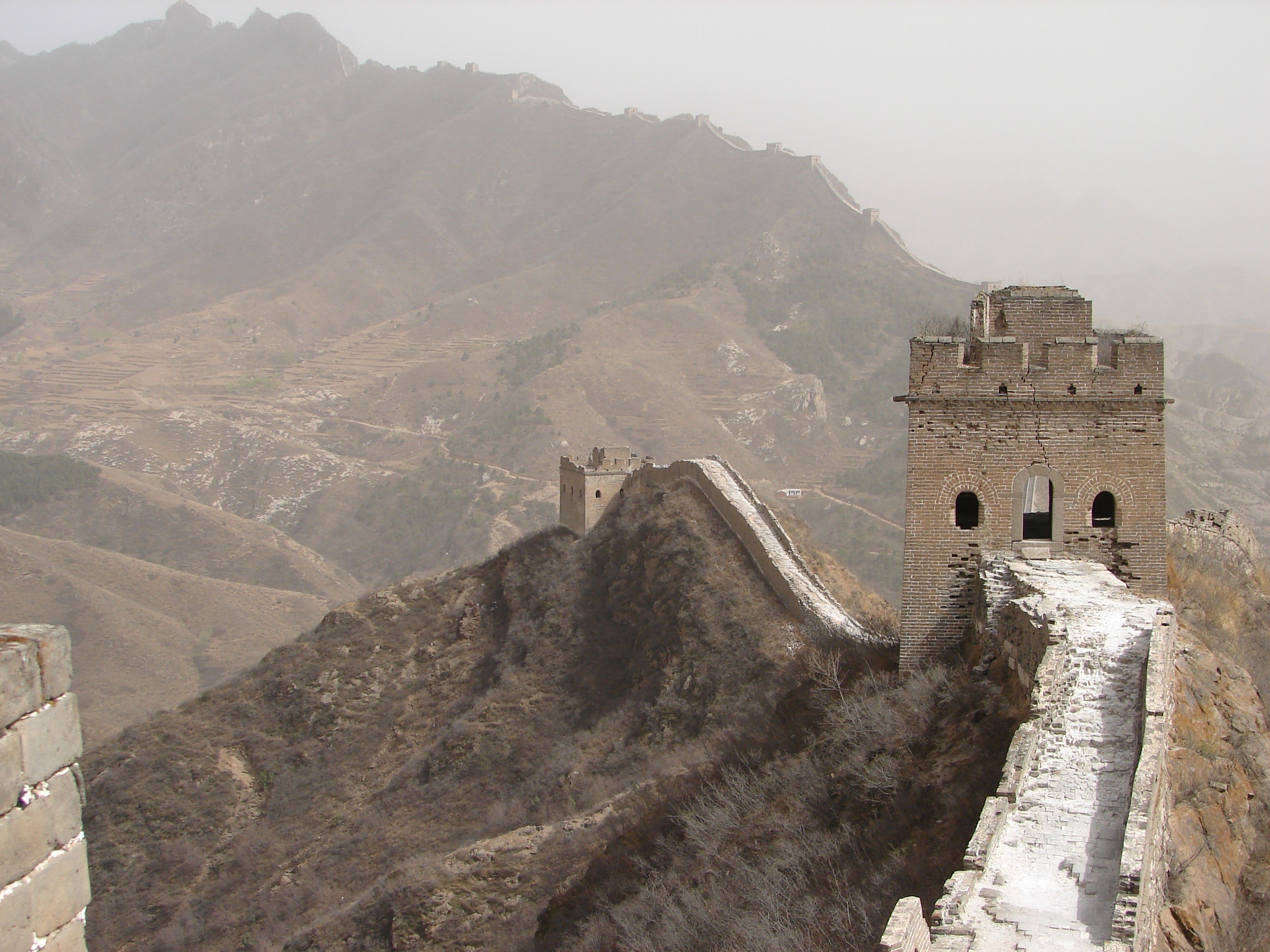 travel destinations, nature, 2K, beijing, asia, weltwunder, world heritage, mountain, day, great wall of china, no people, wall, history, scenics - nature, HD Wallpaper