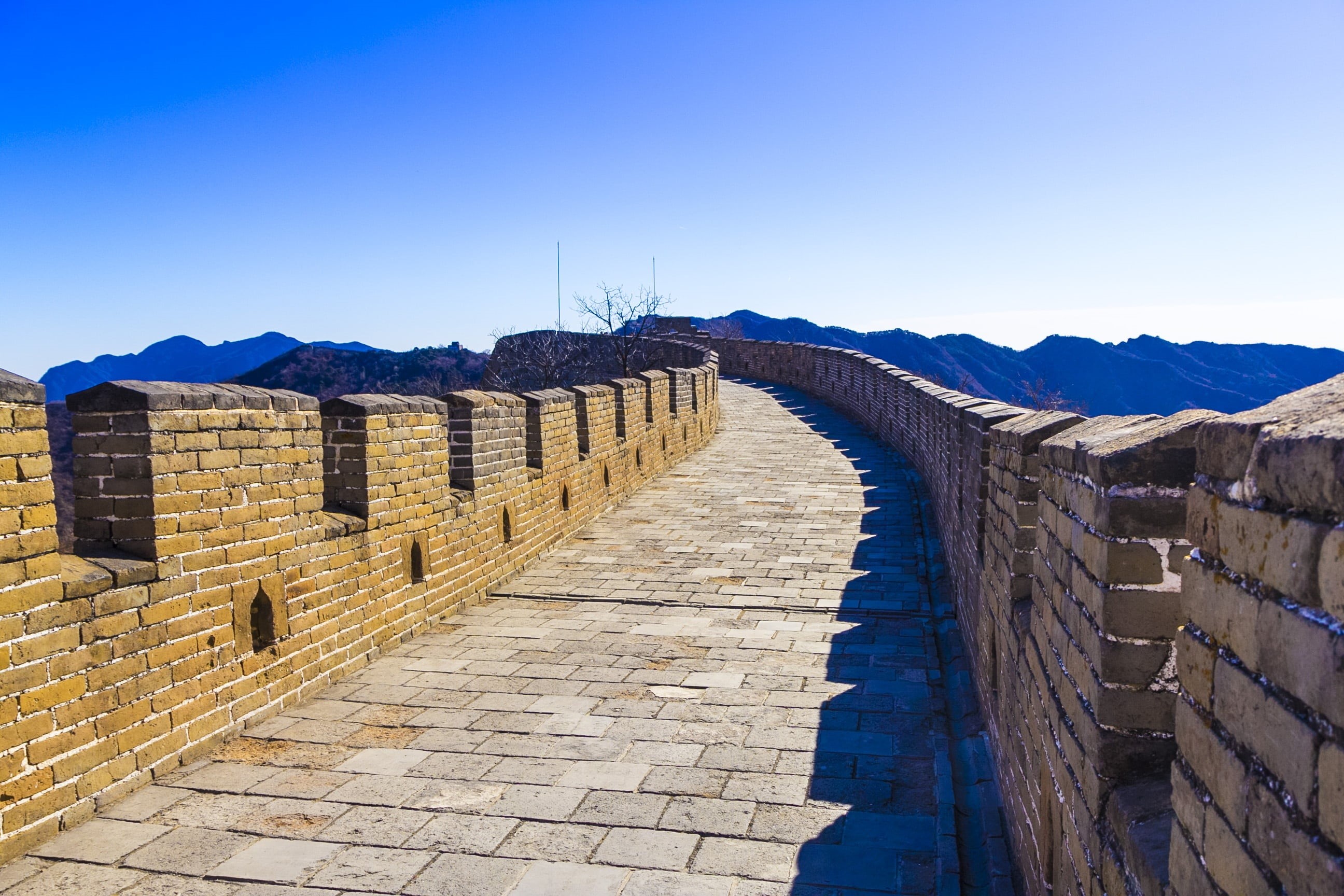 ancient, travel destinations, ancient civilization, building, sunny, travel, sunlight, history, outdoors, no people, city, the great wall, the scenery, HD Wallpaper