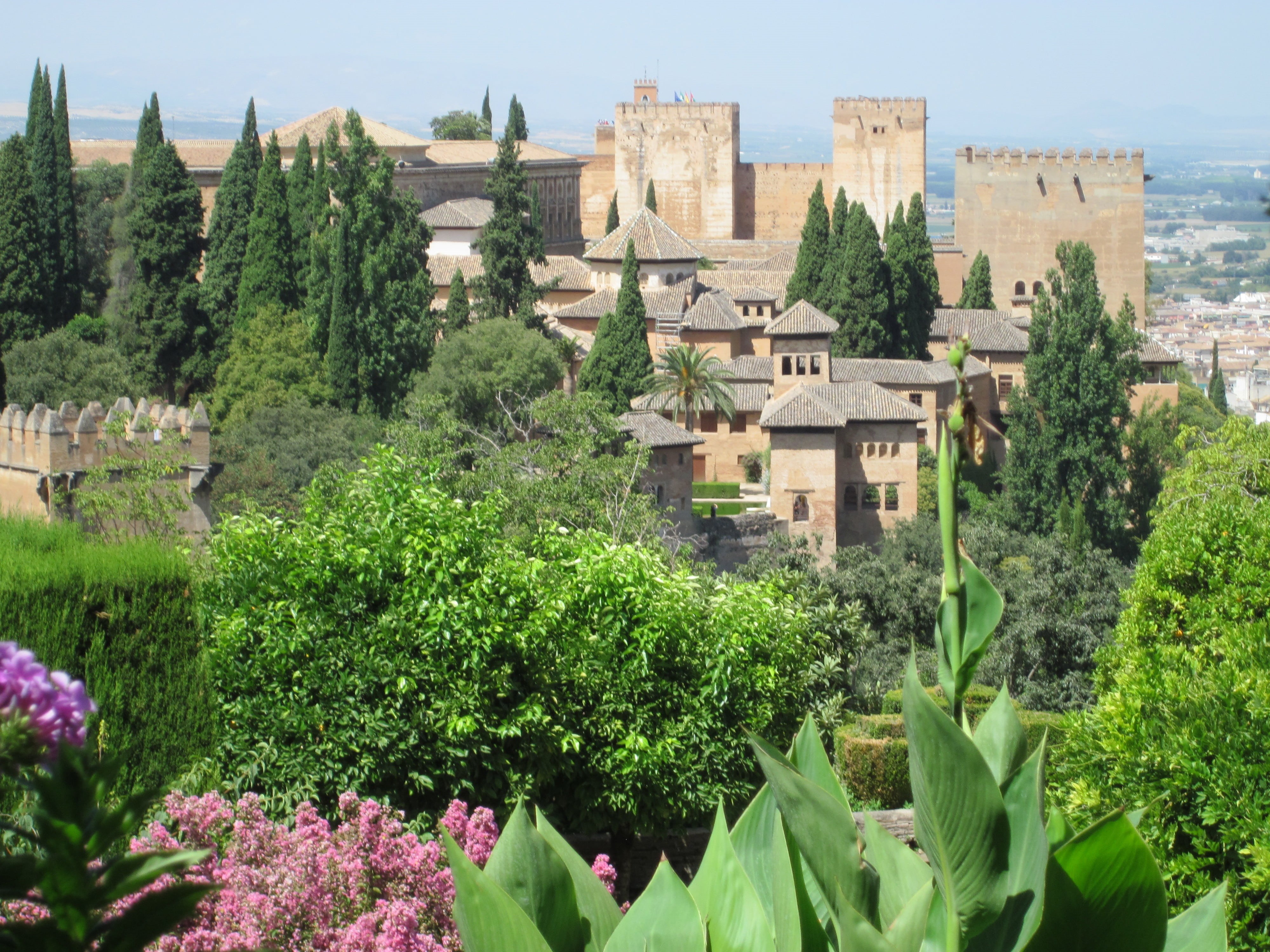 moorish, travel destinations, nature, garden, tree, city, history, built structure, day, beauty in nature, castle, growth, 4K, residential district, world heritage, HD Wallpaper