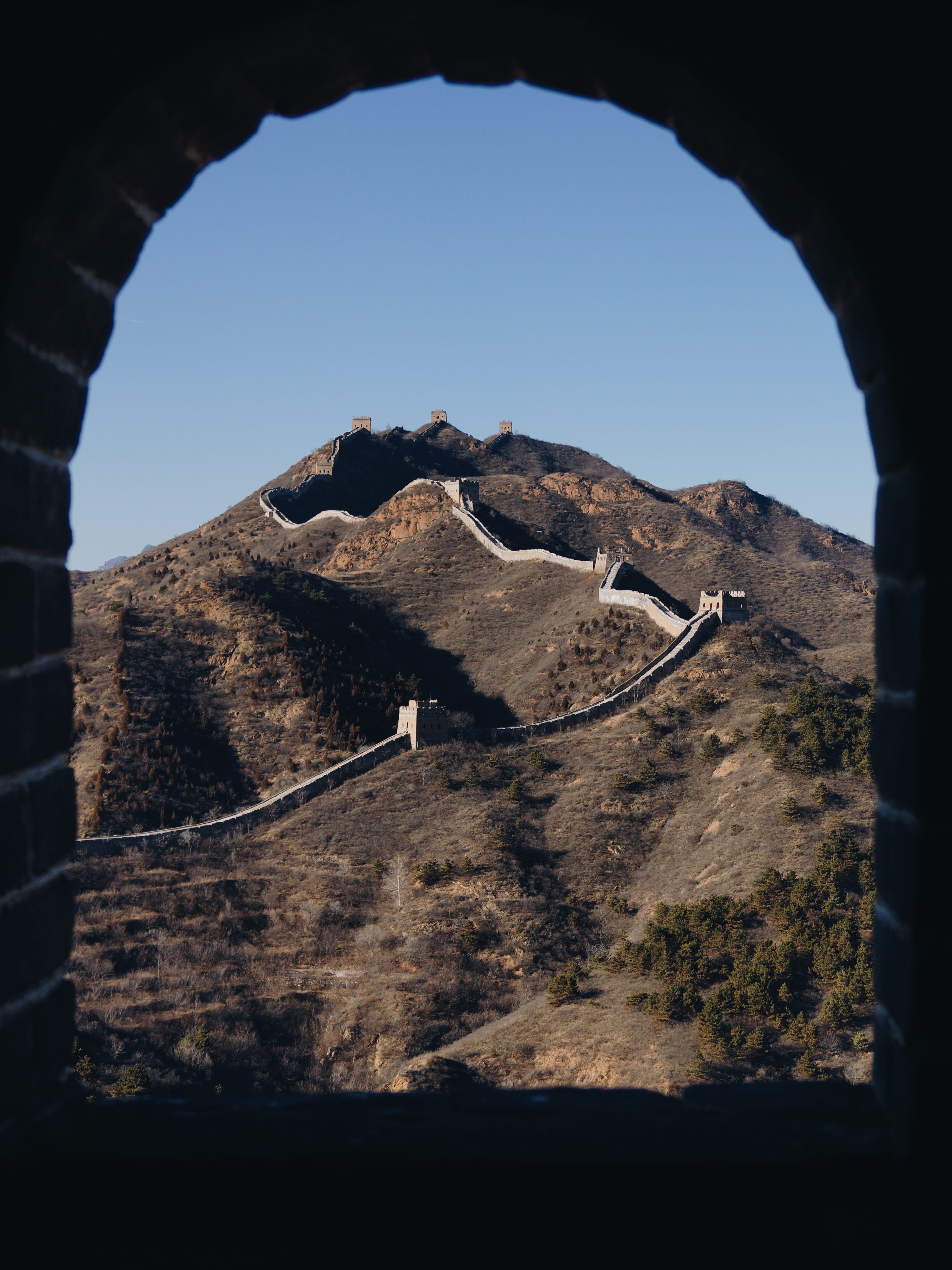 history, sky, clear sky, travel destinations, ancient civilization, no people, wall, ancient, low angle view, environment, travel, china, built structure, Phone HD Wallpaper