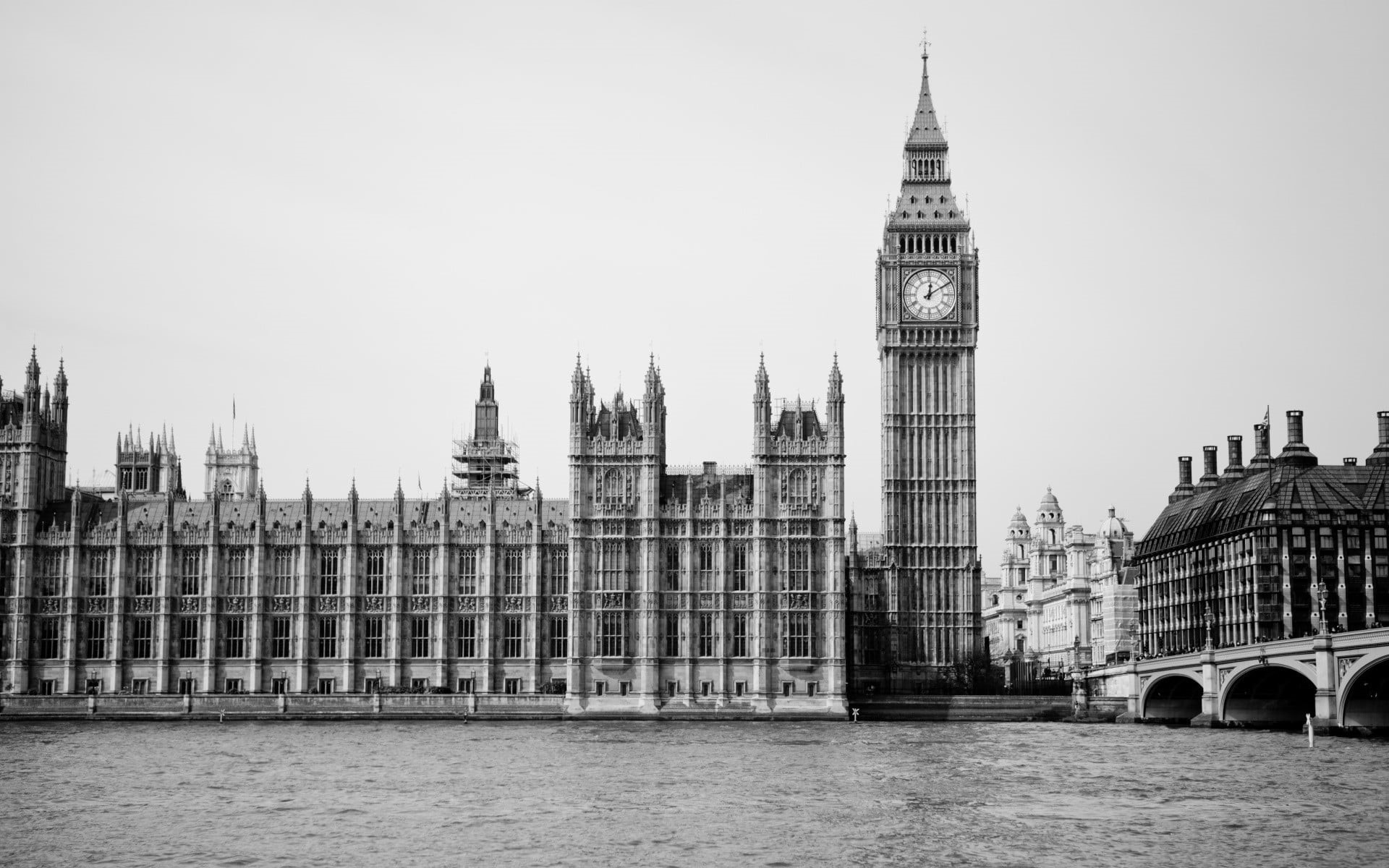 river, building, London, government, bridge, outdoors, ben, River Thames, built structure, bridge - man made structure, arch bridge, 1080P, Westminster, HD Wallpaper