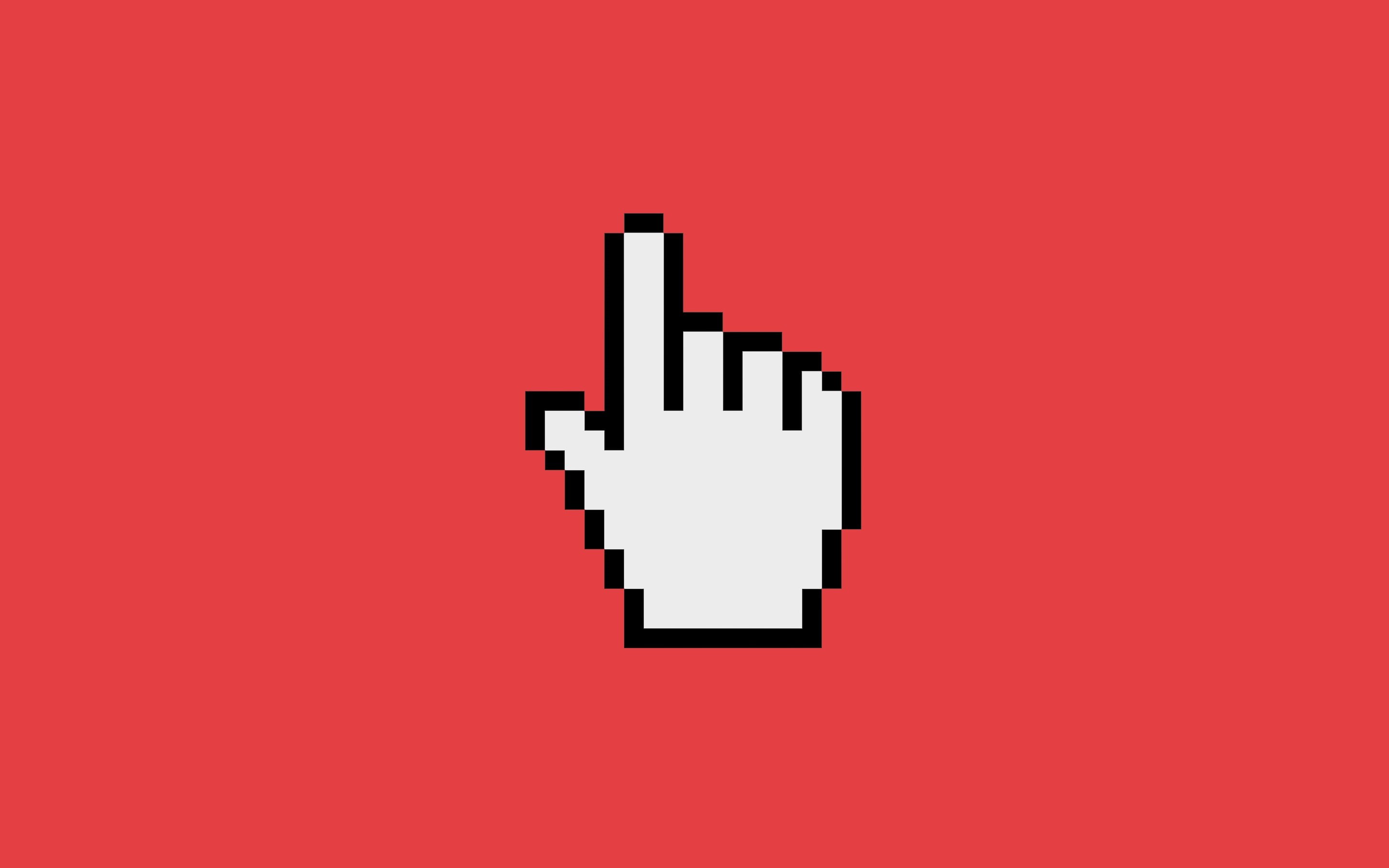 Computer Mice, minimalism, Cursor, 2K, HD Wallpaper
