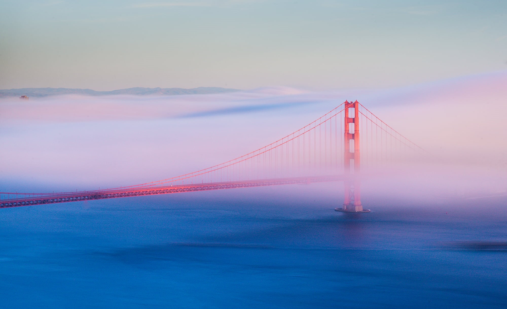 california, bridge - Man Made Structure, sky, san Francisco County, San Francisco  Golden Gate, Long Exposure, 1080P, smooth, Cotton Candy, architecture, HD Wallpaper