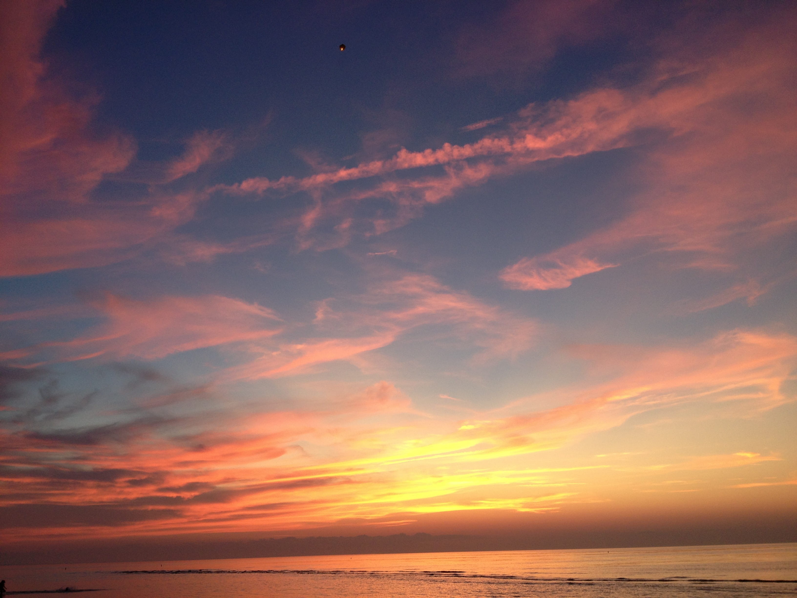 sea, scenics - nature, barnstable county, cloudscape, nature, 2K, orange color, massachusetts, tranquility, water, sky, romantic sky, horizon, tranquil scene, HD Wallpaper