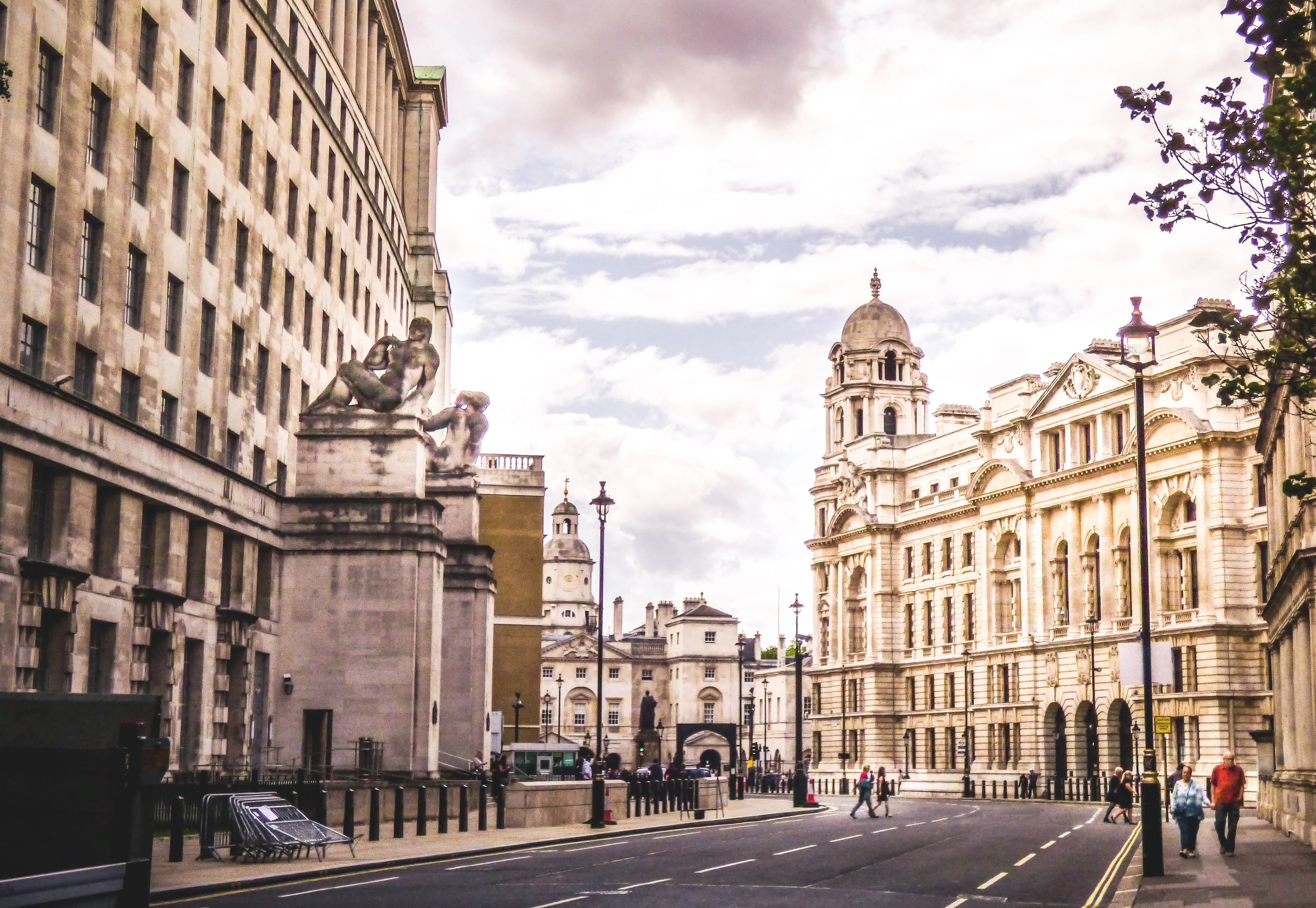 clouds, building exterior, tourism, town, transportation, square, history, cityscape, city, built structure, road, downtown, incidental people, facade, HD Wallpaper