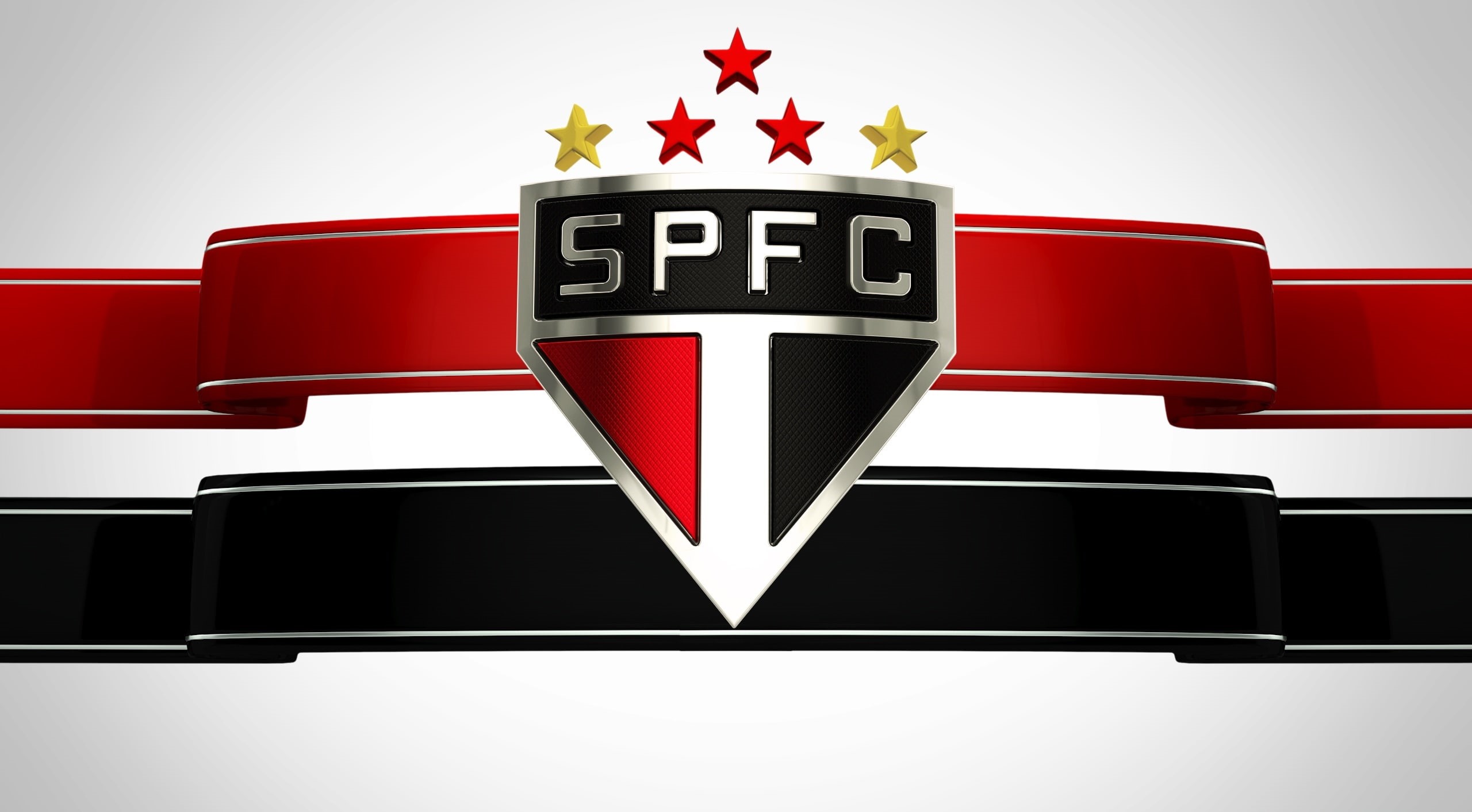 Sports, three dimensional, success, christmas, version, clean, sport, logo, futebol, winning, white, spfc, indoors, celebration, studio shot, HD Wallpaper