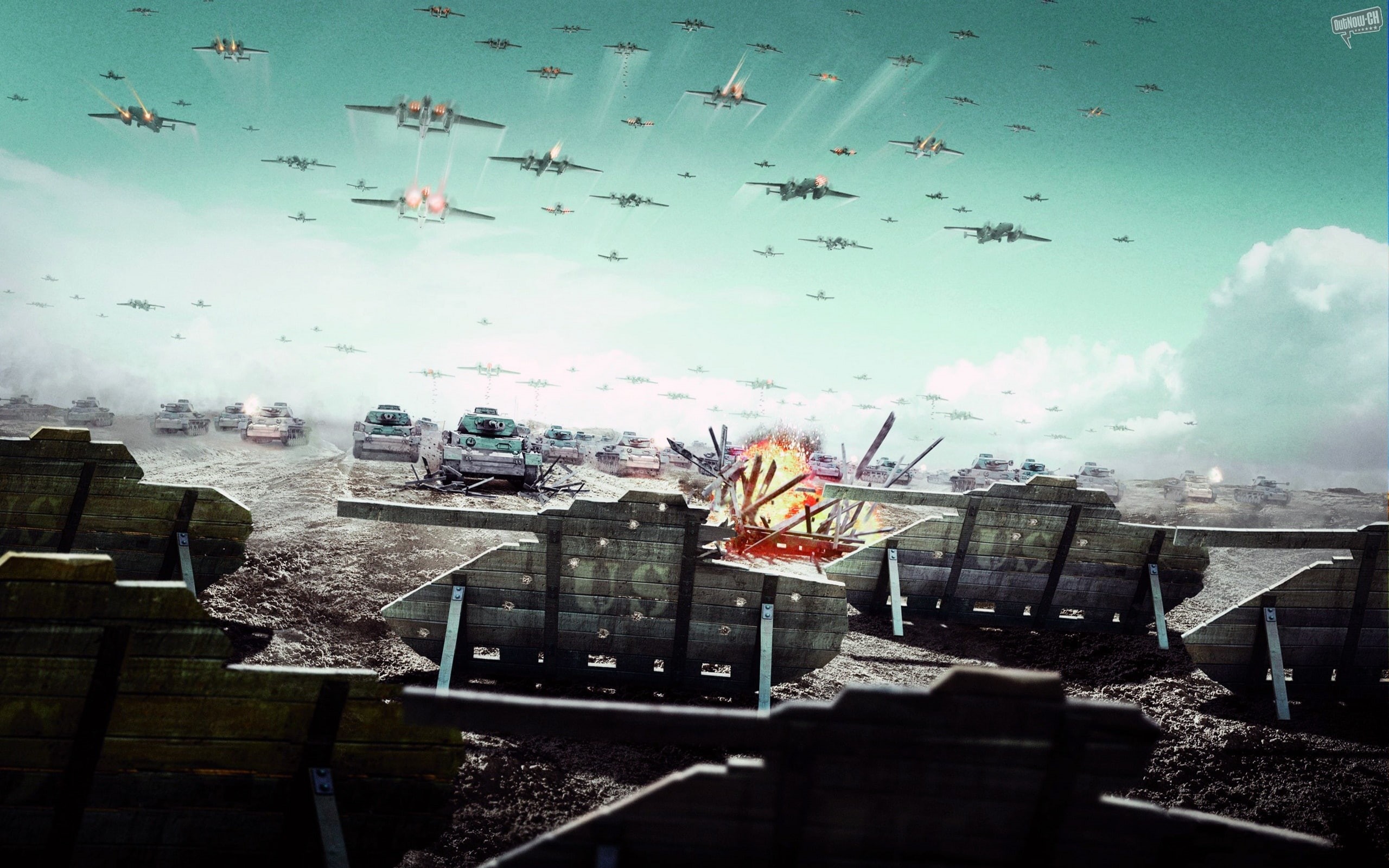 airplanes, video games, tanks, planes, 2K, hd, s, e, r, u, HD Wallpaper