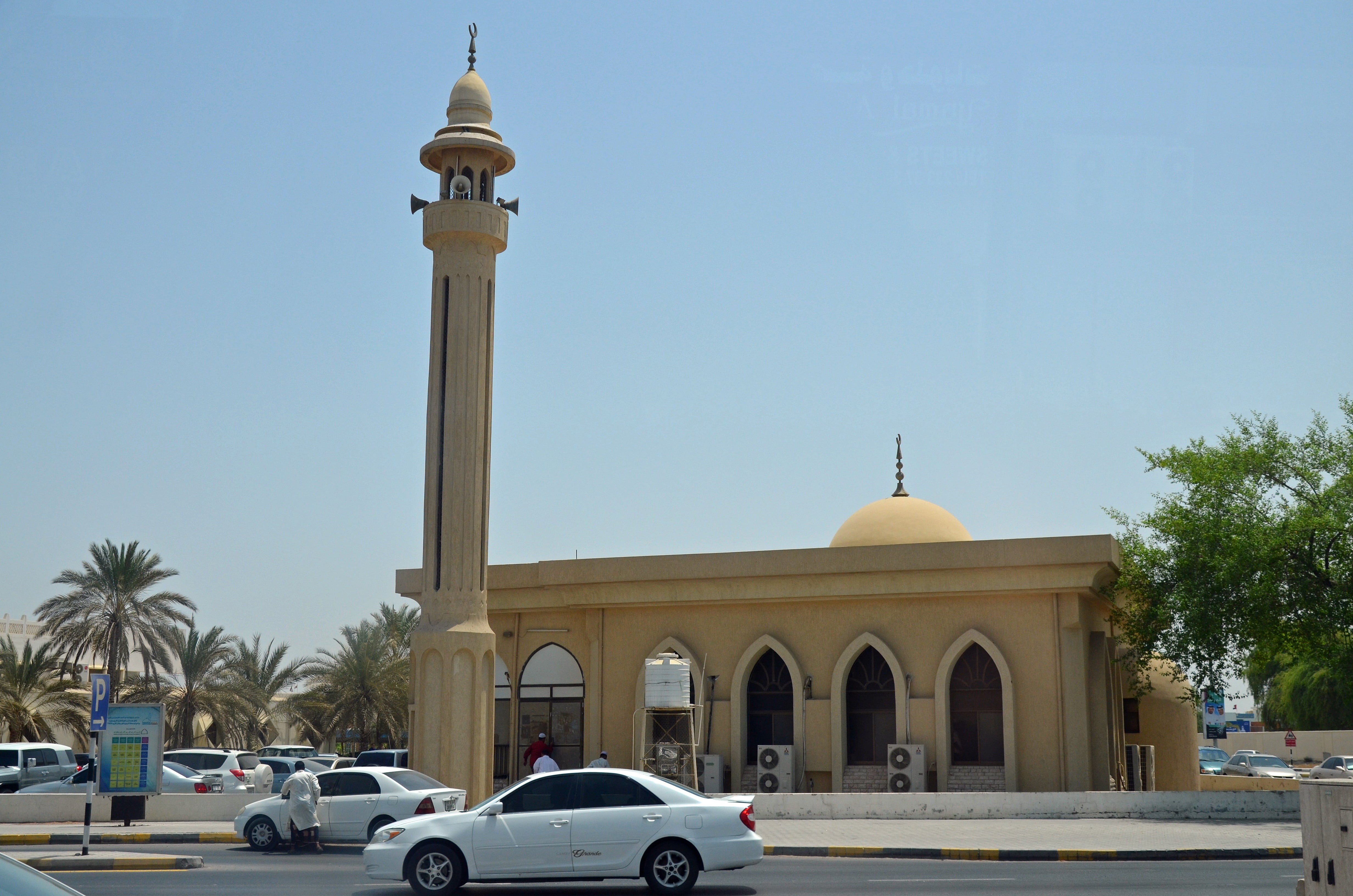 u a e, nature, travel destinations, religion, car, travel, built structure, city, 4K, building, building exterior, plant, dubai, place of worship, mosque, HD Wallpaper