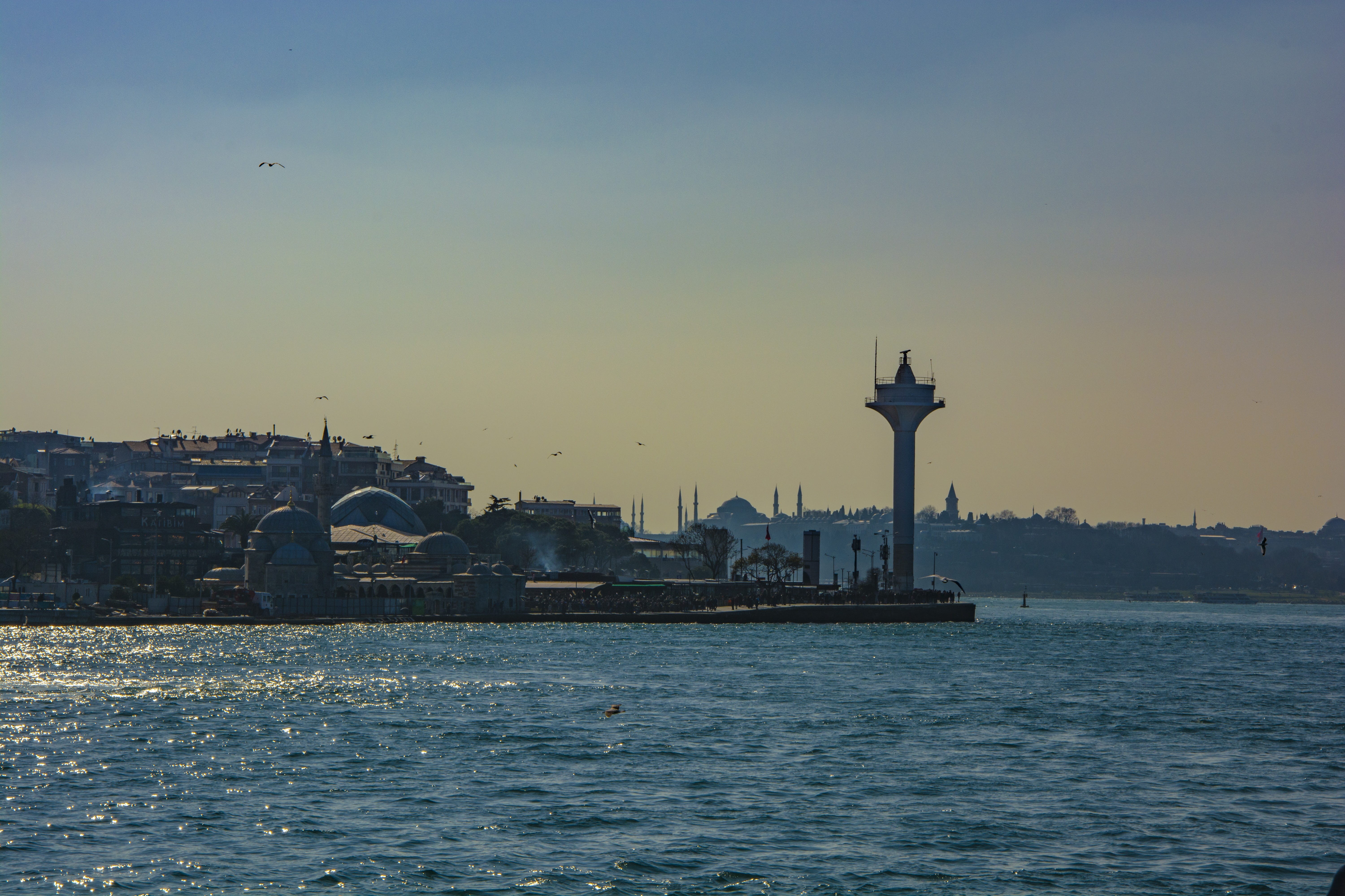 giresun, üsküdar, morning, tourism, solar, city, sky, istanbul, landscape, tower, sunset, cityscape, background, turkey, spire, no people, religion, blue, HD Wallpaper