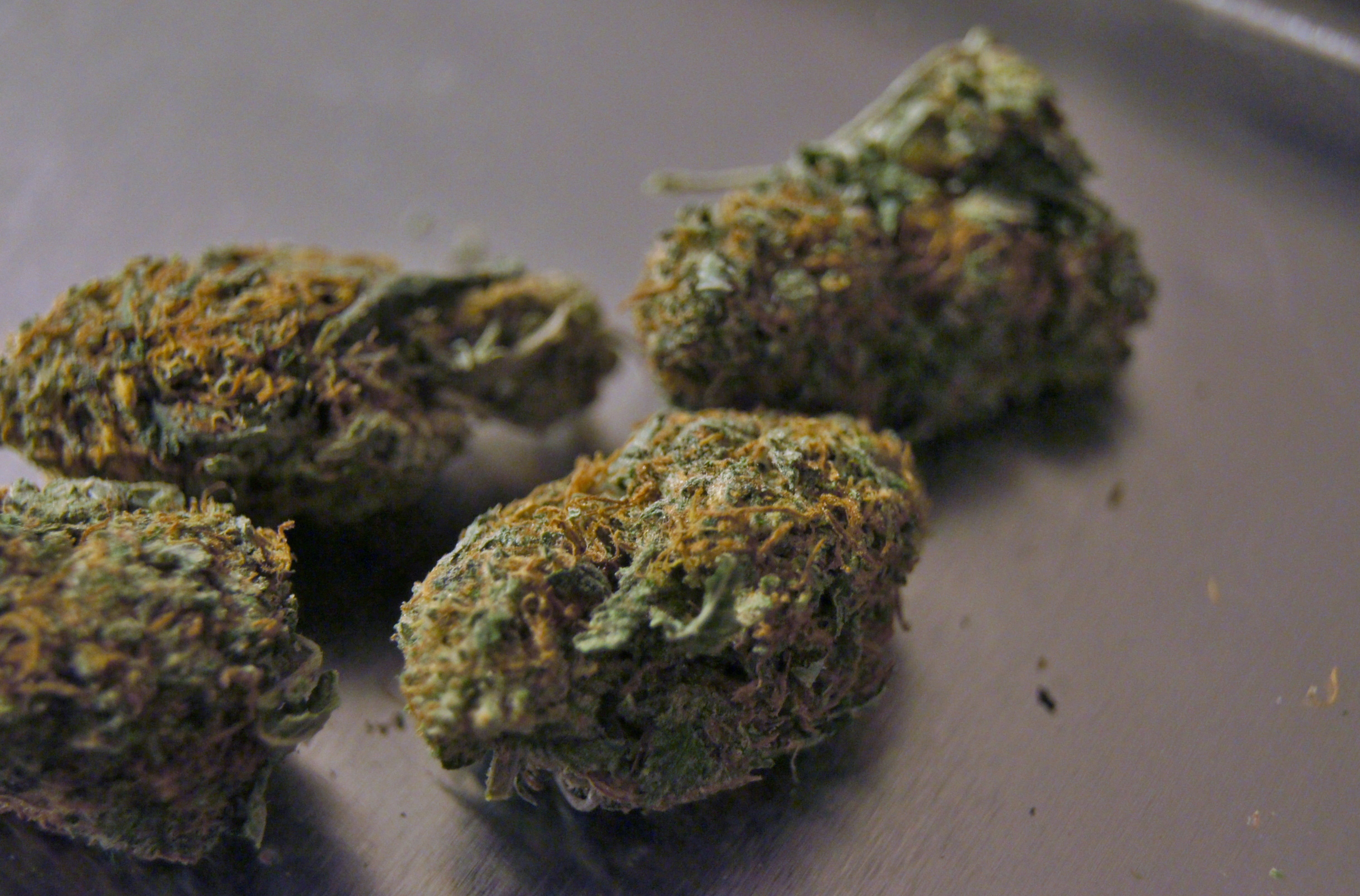 gray, alternative medicine, stainless, kush, cannabis - narcotic, herbal medicine, four, nature, pot, healthcare and medicine, steel, close-up, food, selective focus, HD Wallpaper