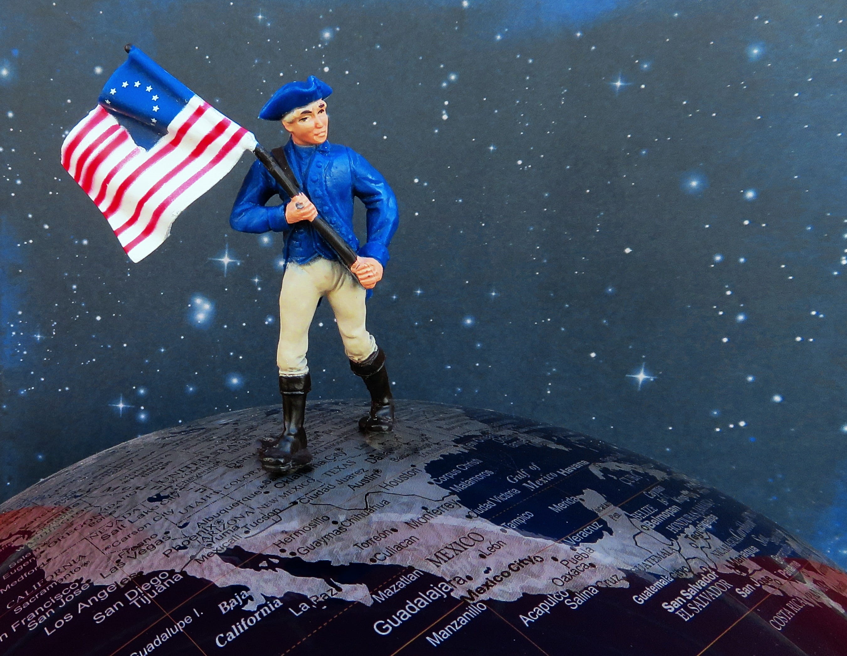 july fourth, independence, people, standing, historical, digital composite, sky, world, army, young adult, real people, historic, veteran, built structure, HD Wallpaper
