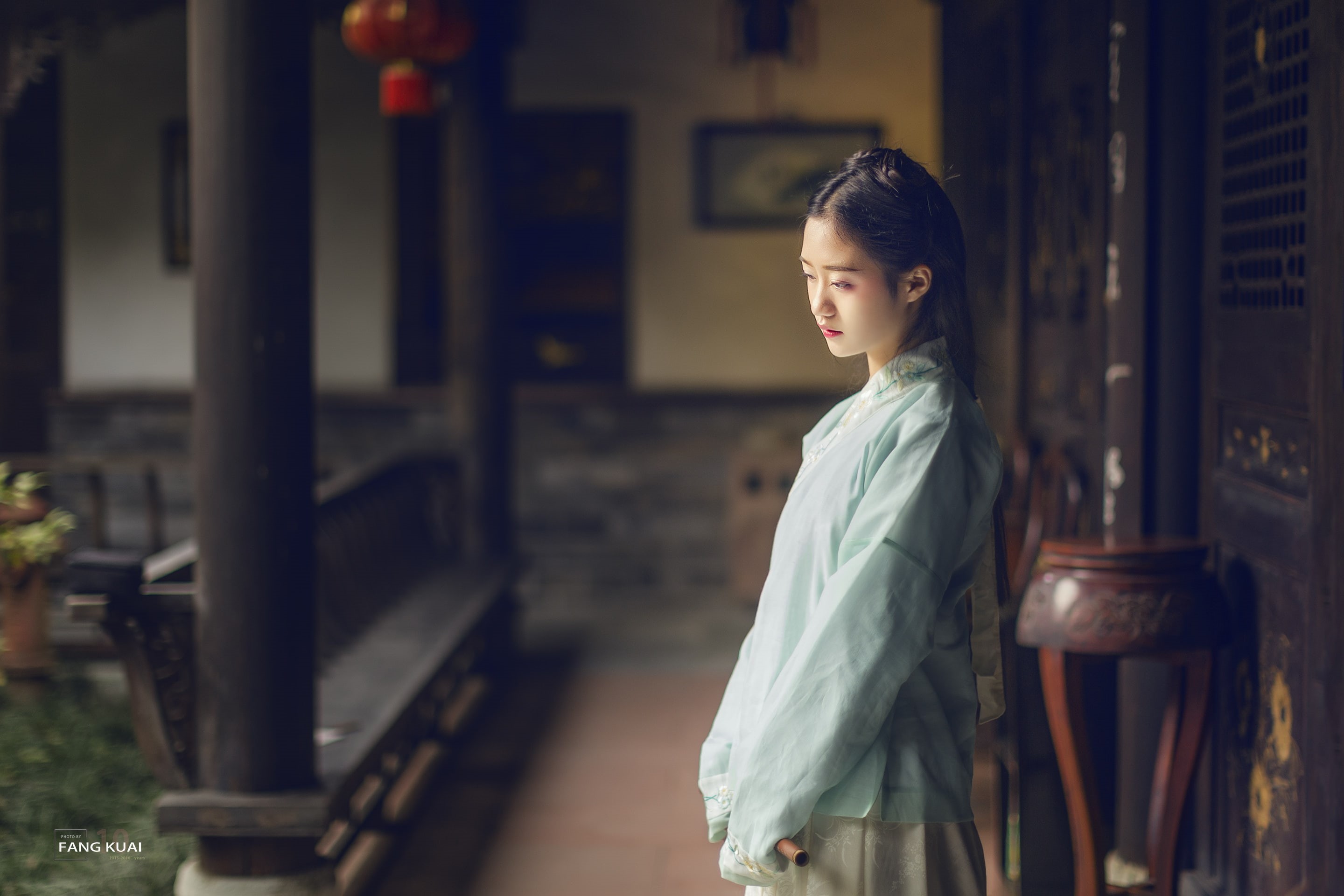 Asian, hanfu, 2K, Chinese dress, HD Wallpaper