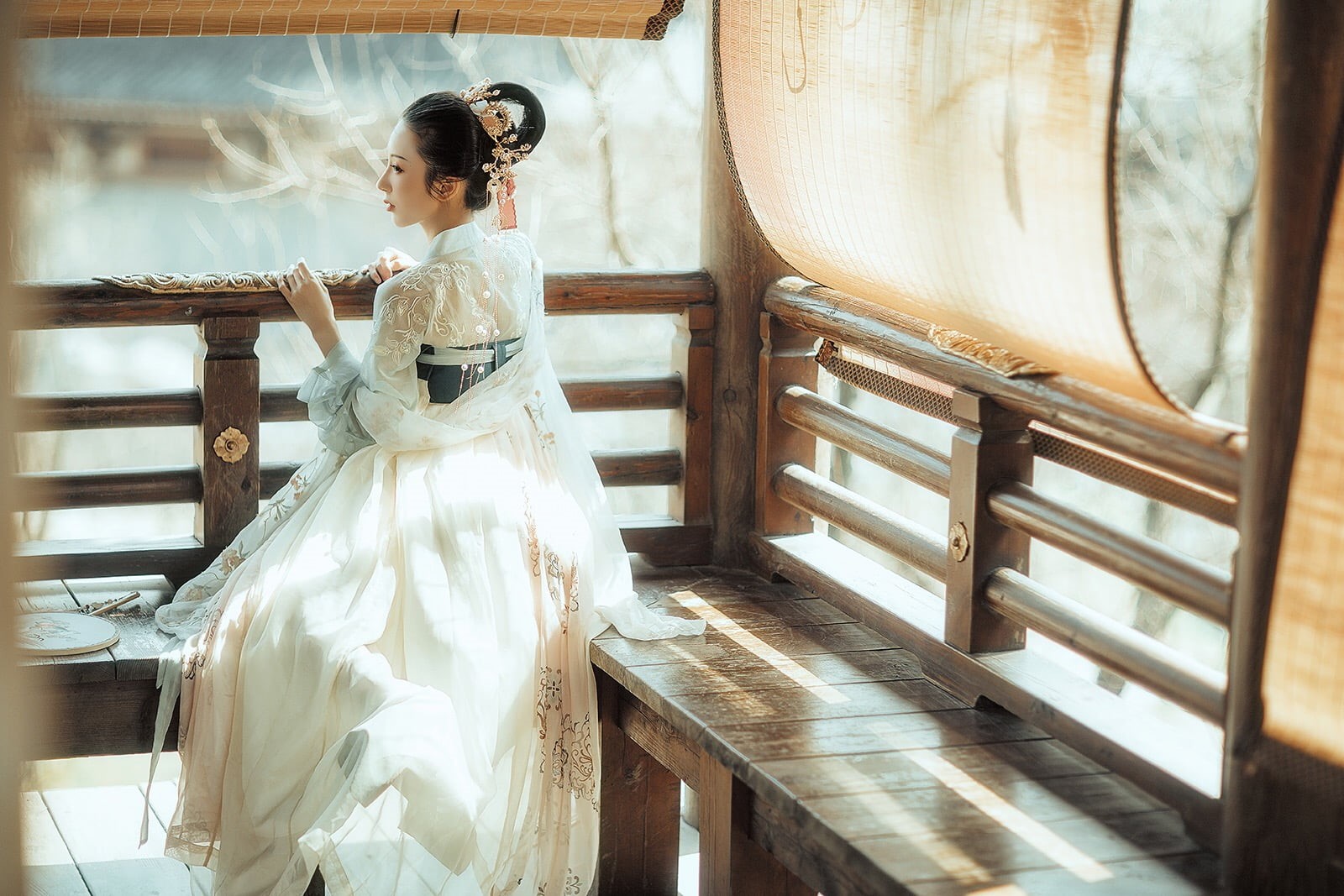 wedding, newlywed, indoors, bride, young women, three quarter length, hairstyle, fashion, white color, real people, standing, young adult, Chinese dress, HD Wallpaper