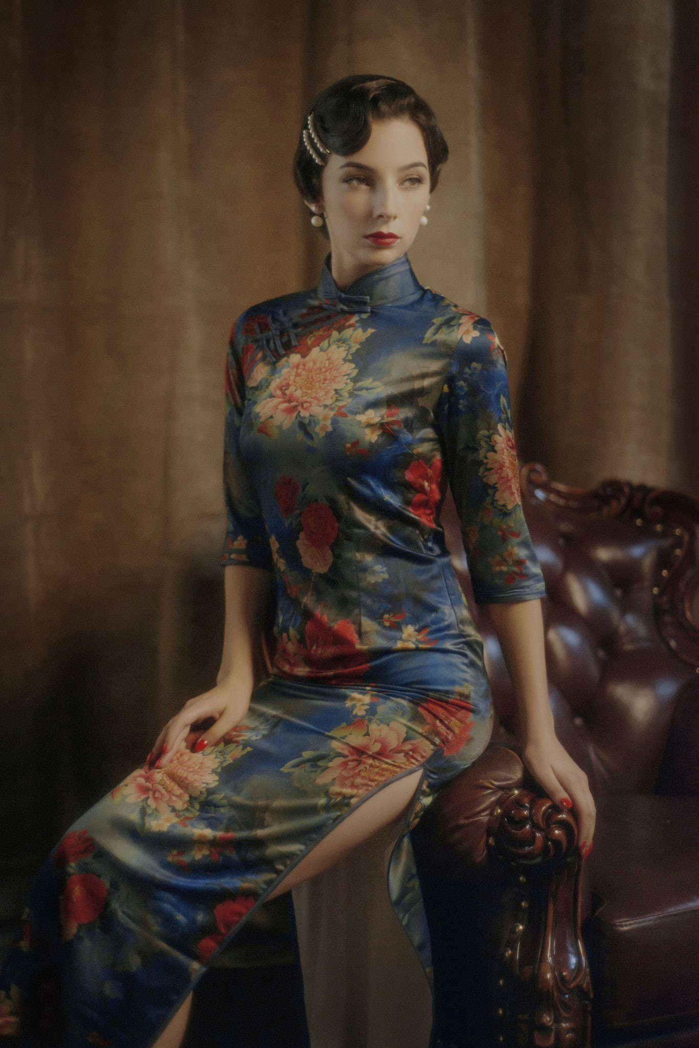 Chinese dress, 1080P, photographer, China, Cheongsam, Phone HD Wallpaper