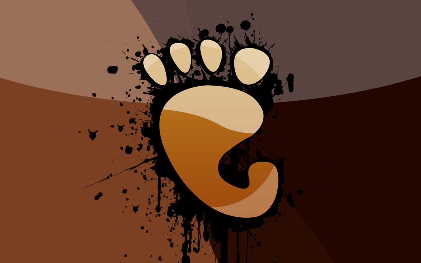 creativity, indoors, brown, Linux, linux ubuntu, orange color, studio shot, footstep, black color, drop, abstract, computer, wall - building feature, design, HD Wallpaper