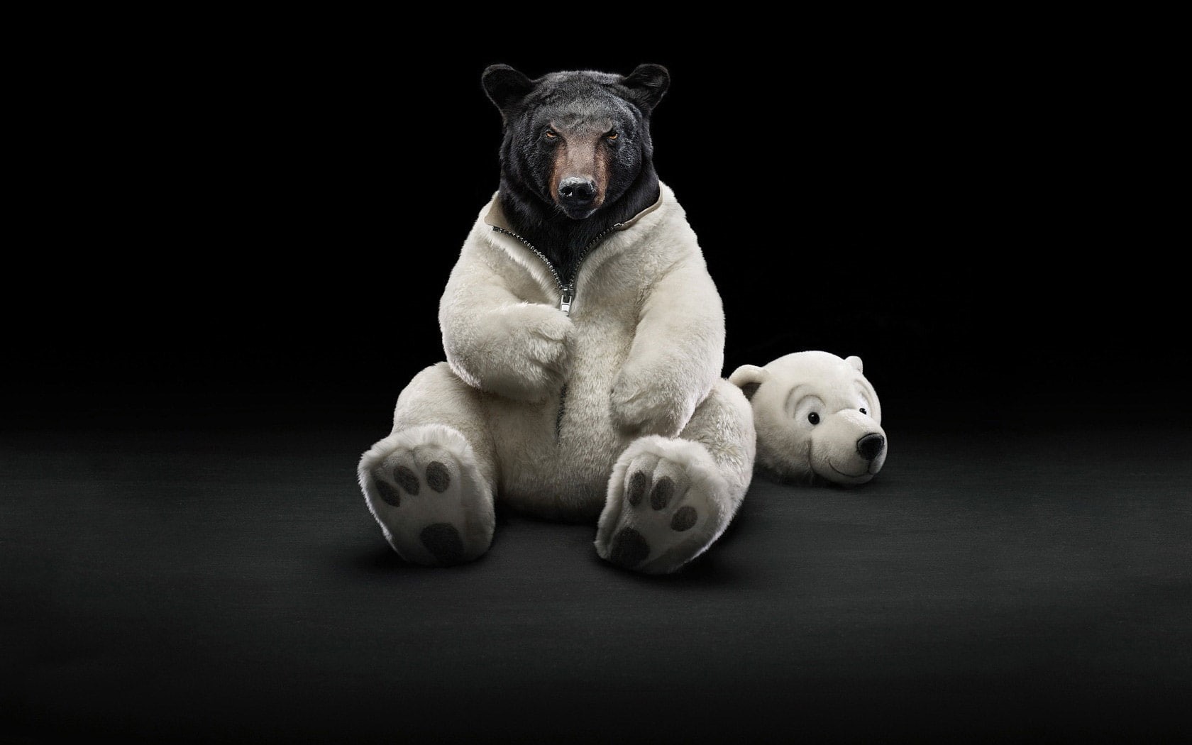 x, hd, art, photomanipulation, bears, 720P, animals, HD Wallpaper