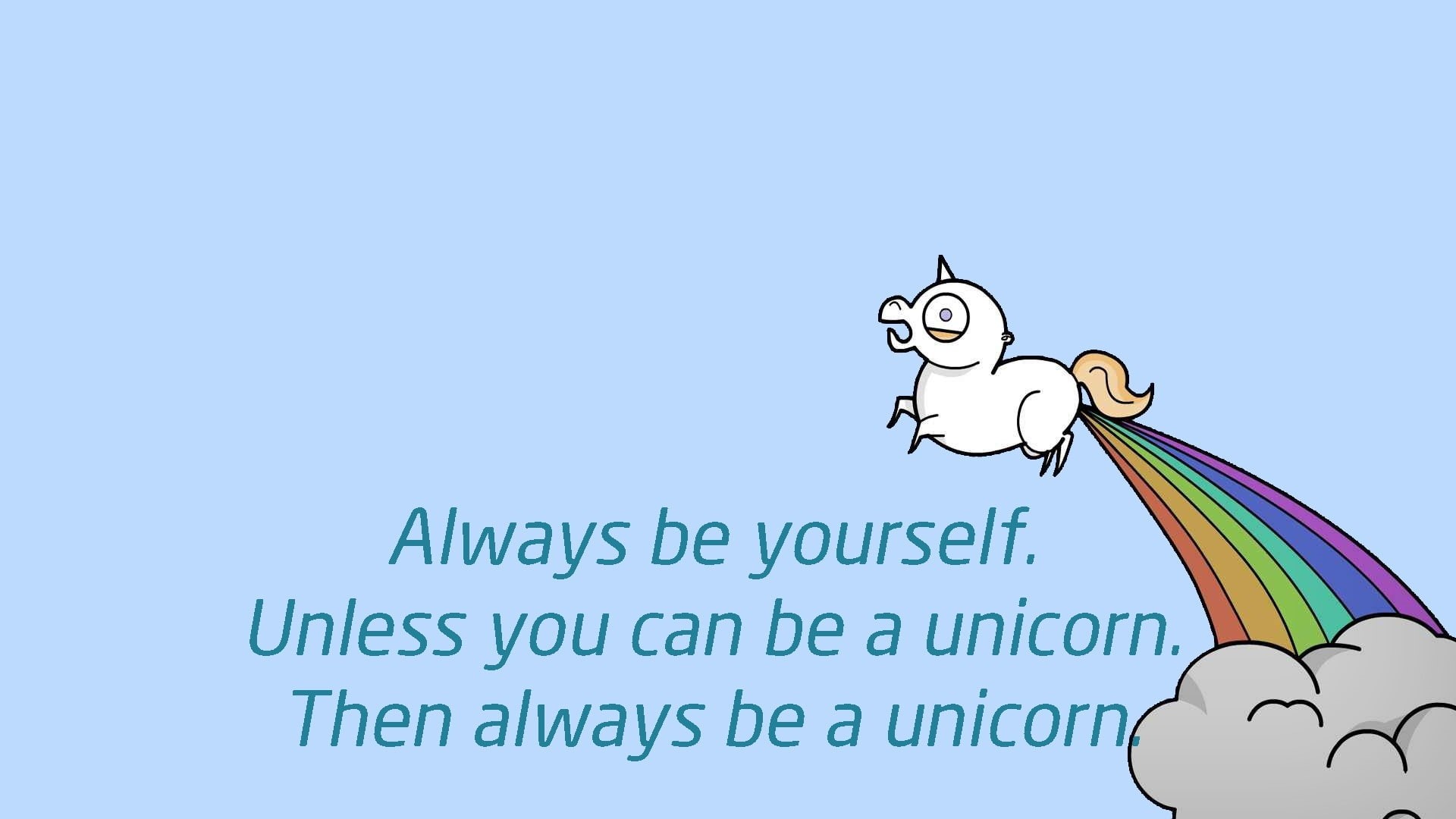 fun, 1080P, unicorns, fart, hd, text, art, photomanipulation, funny, animals, Robots, horses, sea, HD Wallpaper