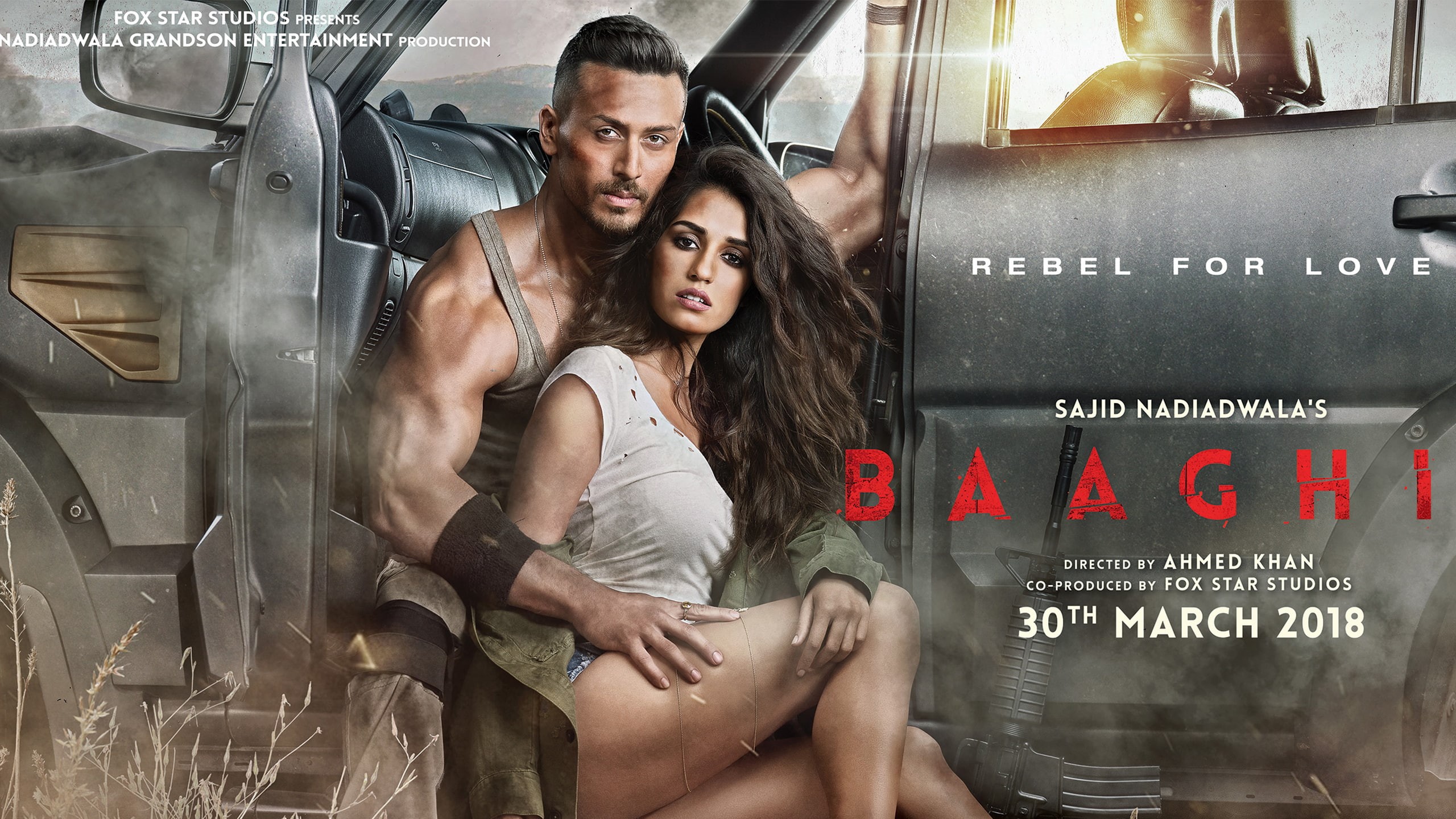 disha, 2K, baaghi, tiger, patani, shroff, HD Wallpaper